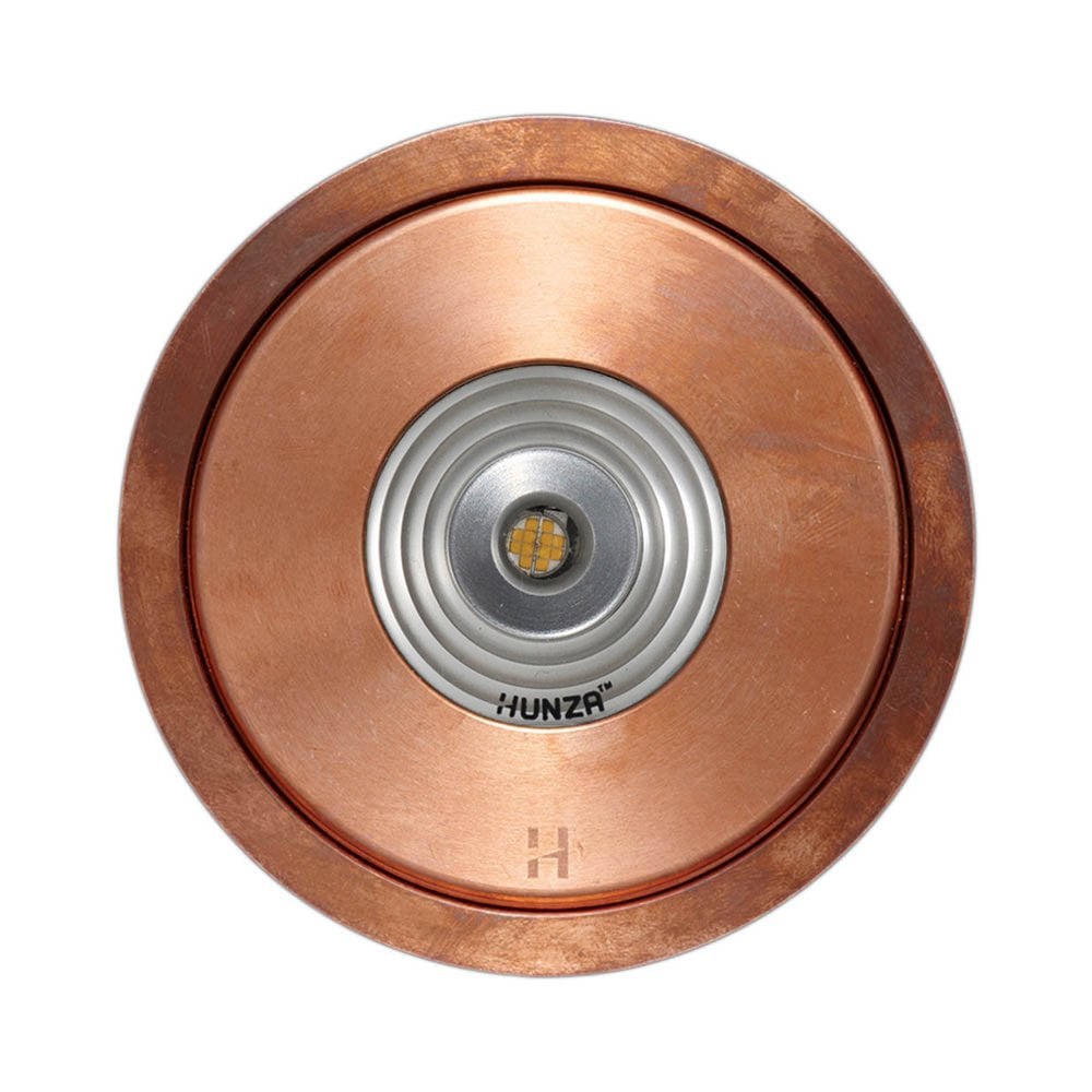 Hunza Pure LED Flush Floor Light - Copper - Low Voltage