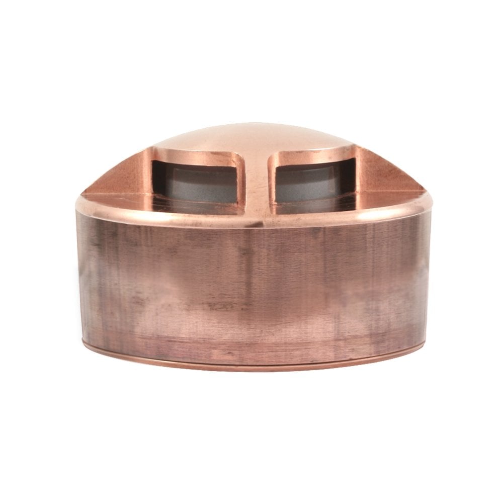 Hunza Pure LED Path Light Surface Mount 2 Facet 180º - Copper - Low Voltage