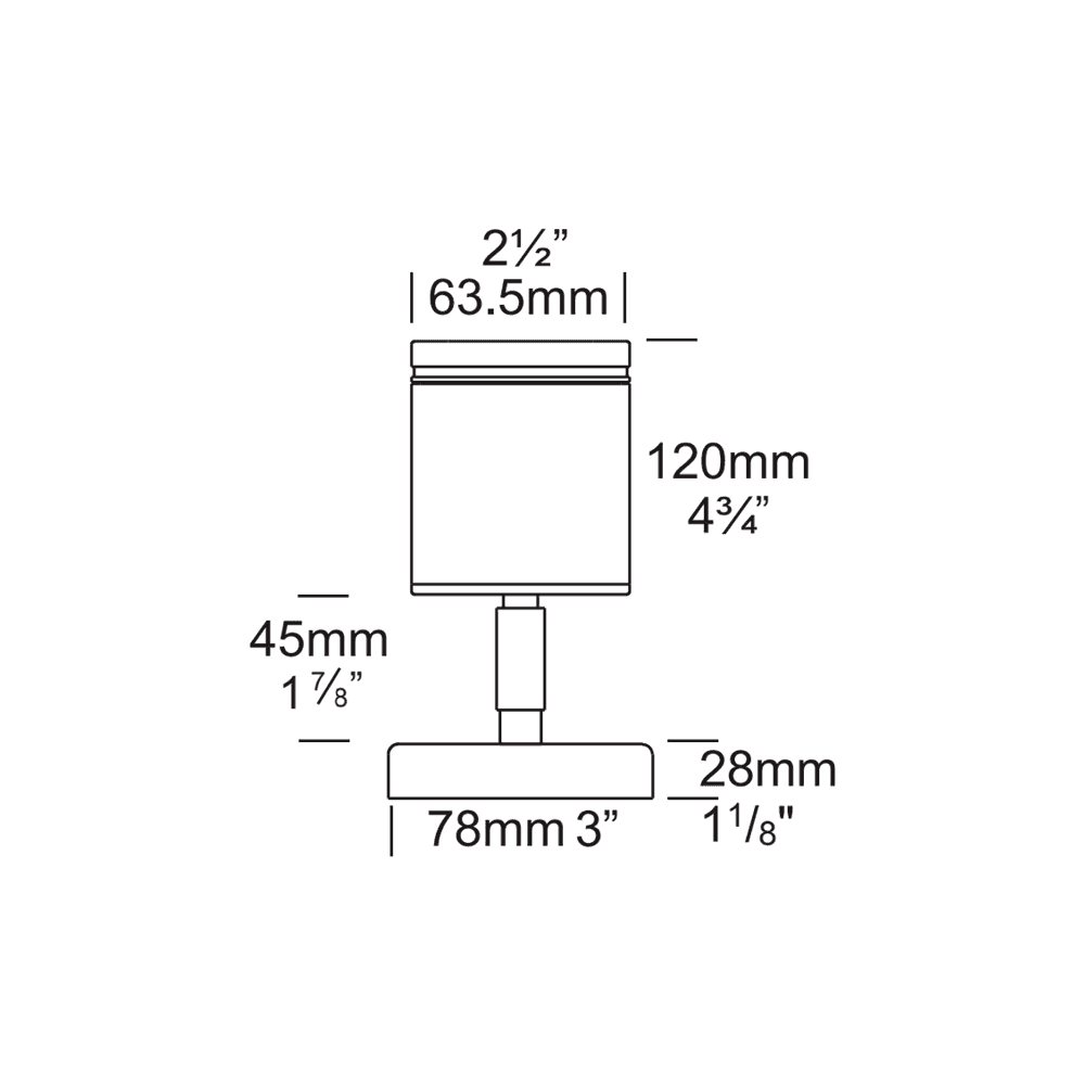 Hunza Pure LED Wall Spot - Copper - Low Voltage