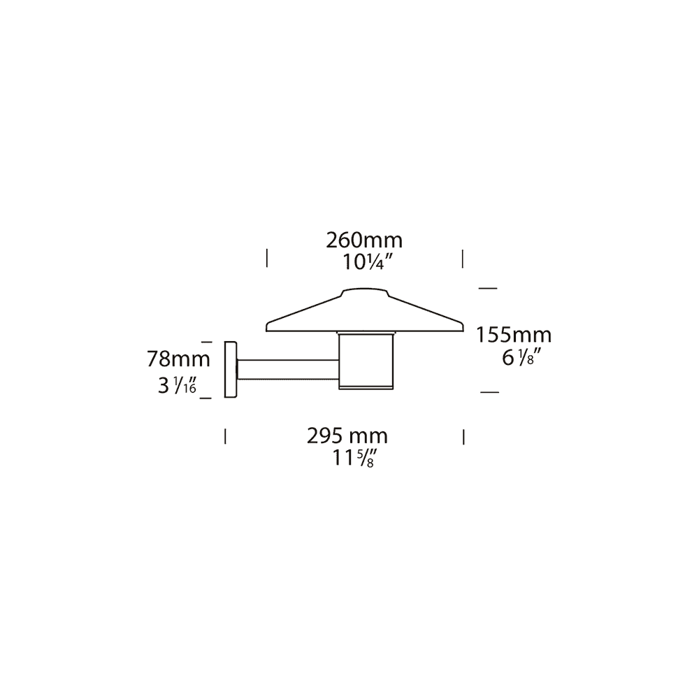 Hunza Pure LED Tier Light Wall Mount - Powder Coat - Low Voltage