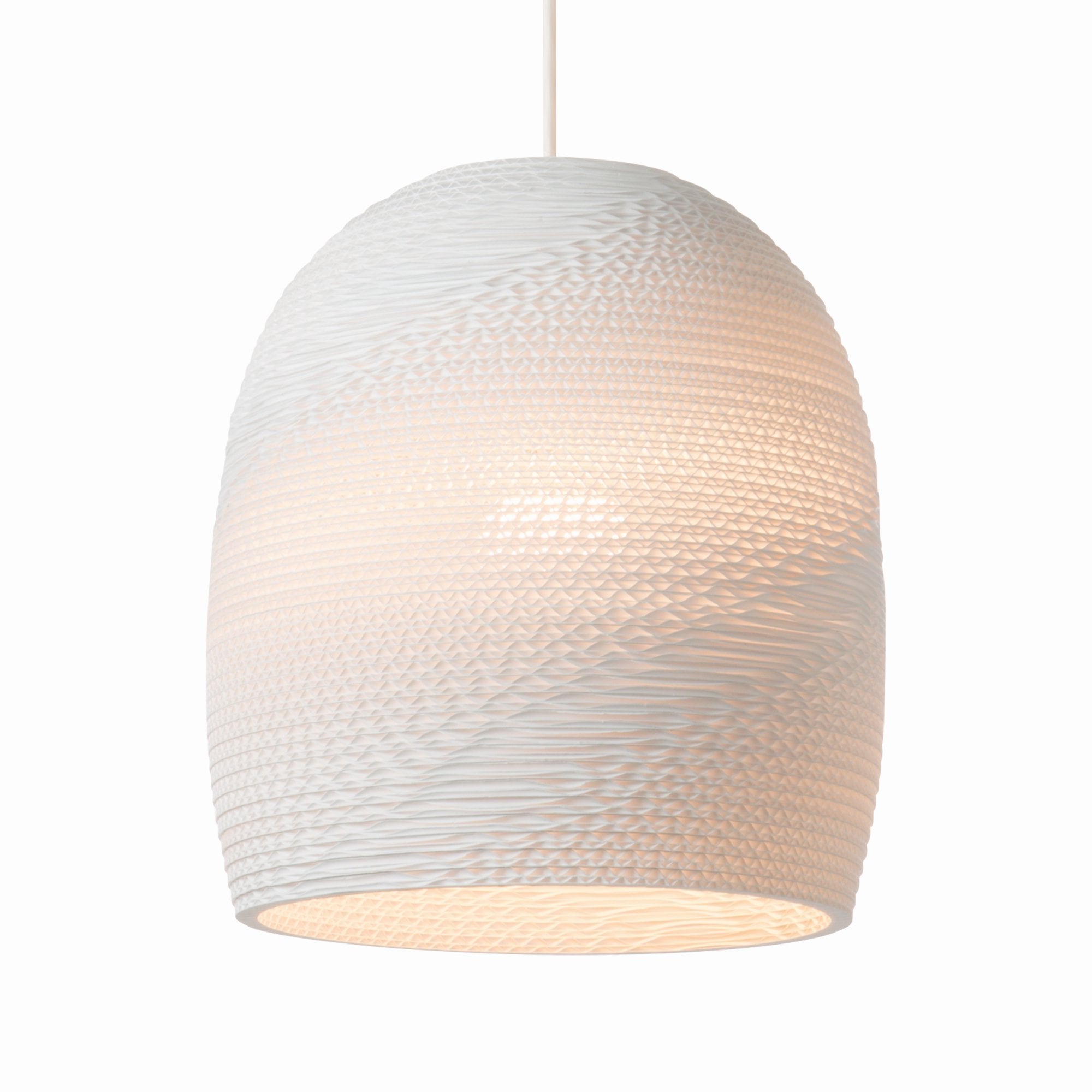 Graypants Scraplights Bell 10 Pendant - White - 27cm Diameter
