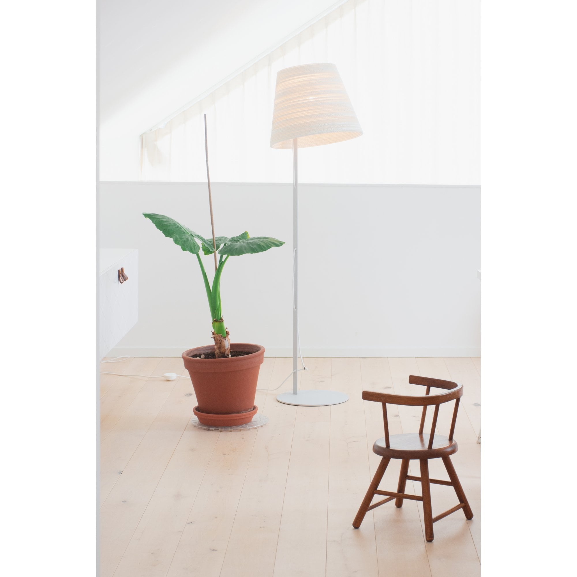 Graypants Scraplights Tilt Floor Lamp - White - 46cm Diameter