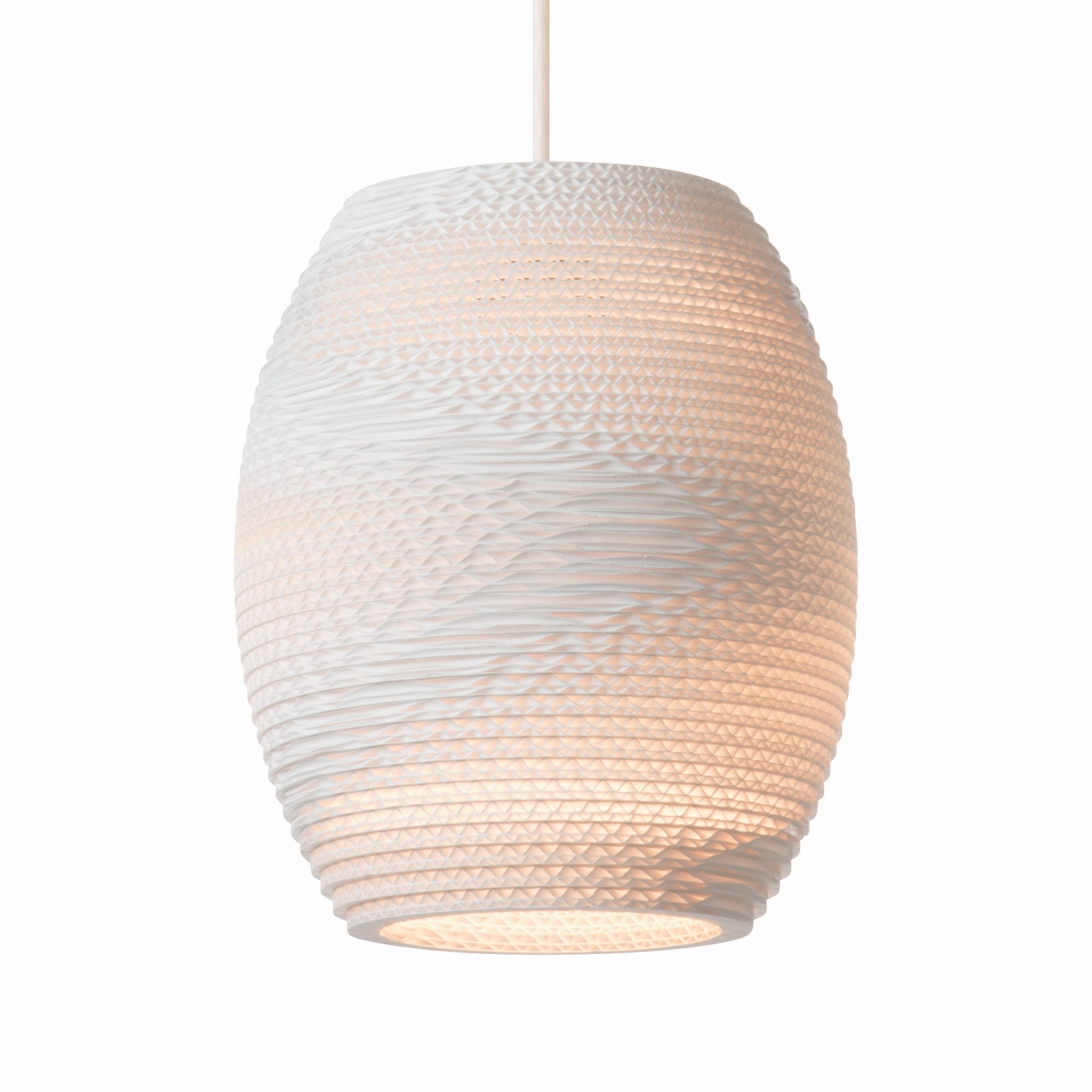 Graypants Scraplights Oliv Pendant - White - 19cm Diameter