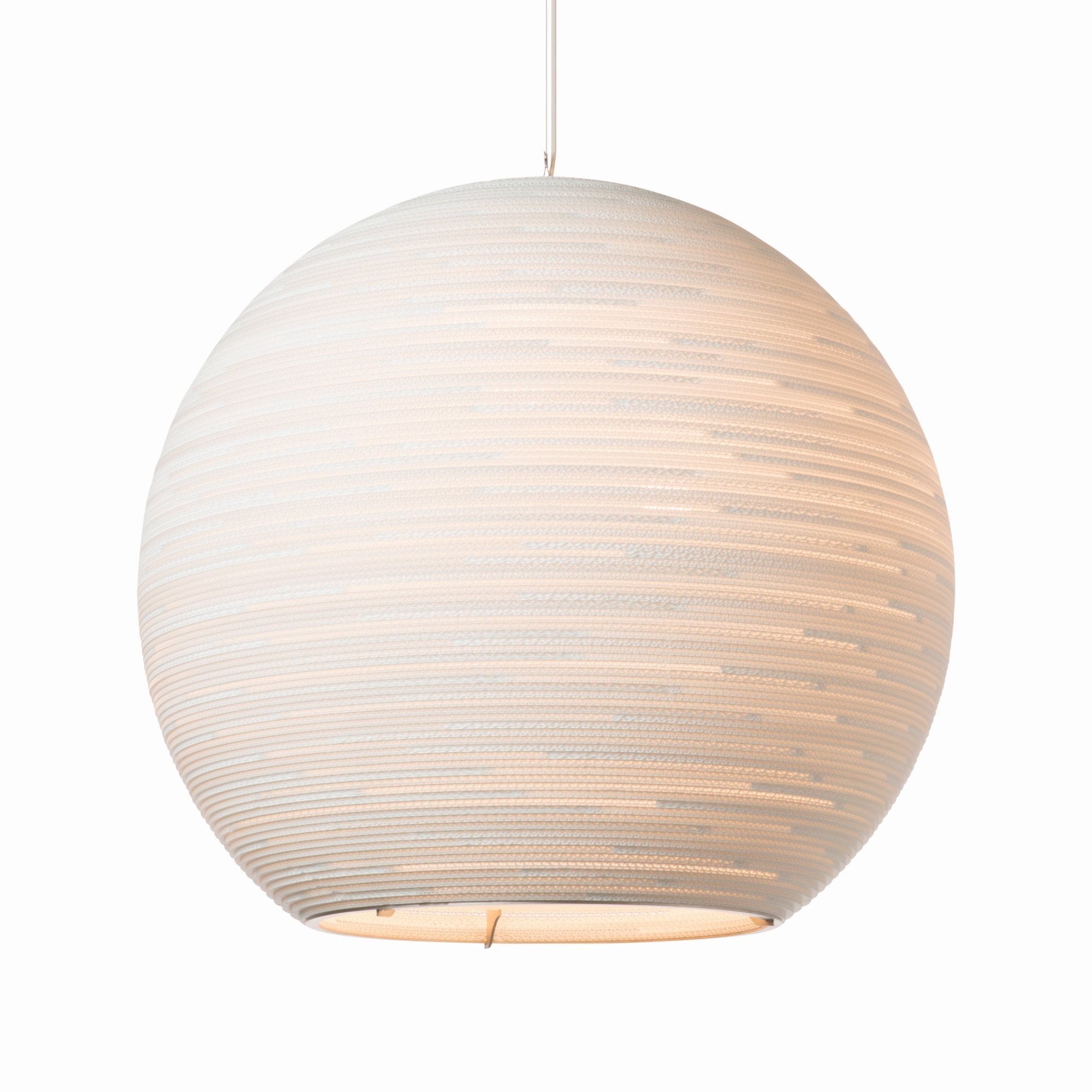 Graypants Scraplights Sun 48 Pendant with Glass Diffuser - White - 128cm Diameter