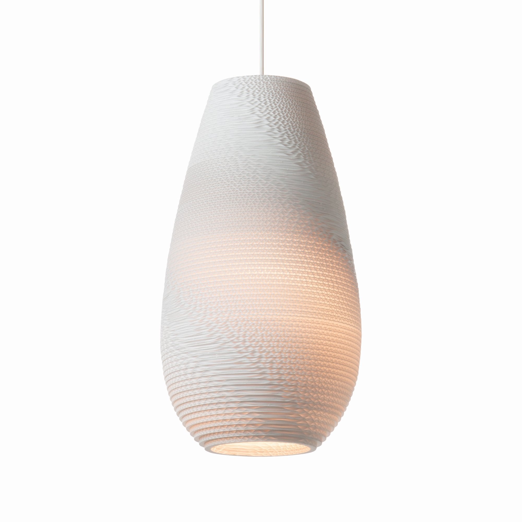 Graypants Scraplights Drop 18 Pendant - White - 25cm Diameter