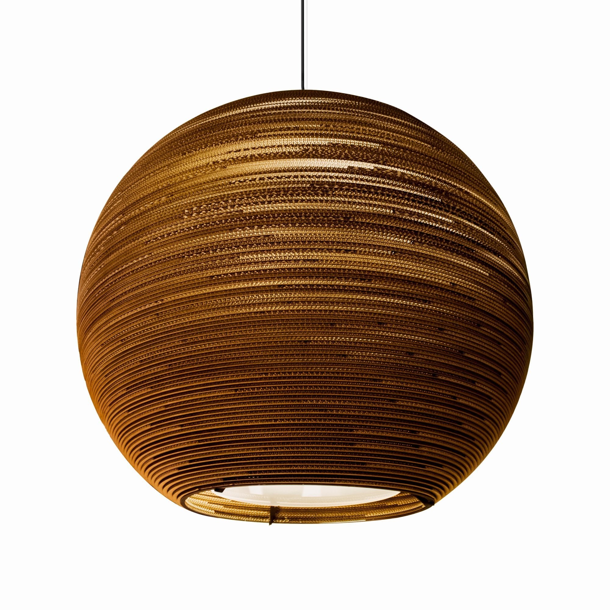 Graypants Scraplights Sun 48 Pendant with Glass Diffuser - Natural - 128cm Diameter