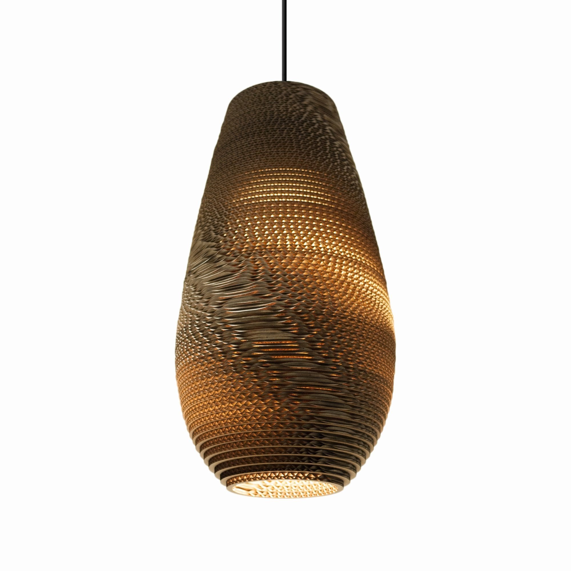 Graypants Scraplights Drop 18 Pendant - Natural - 25cm Diameter