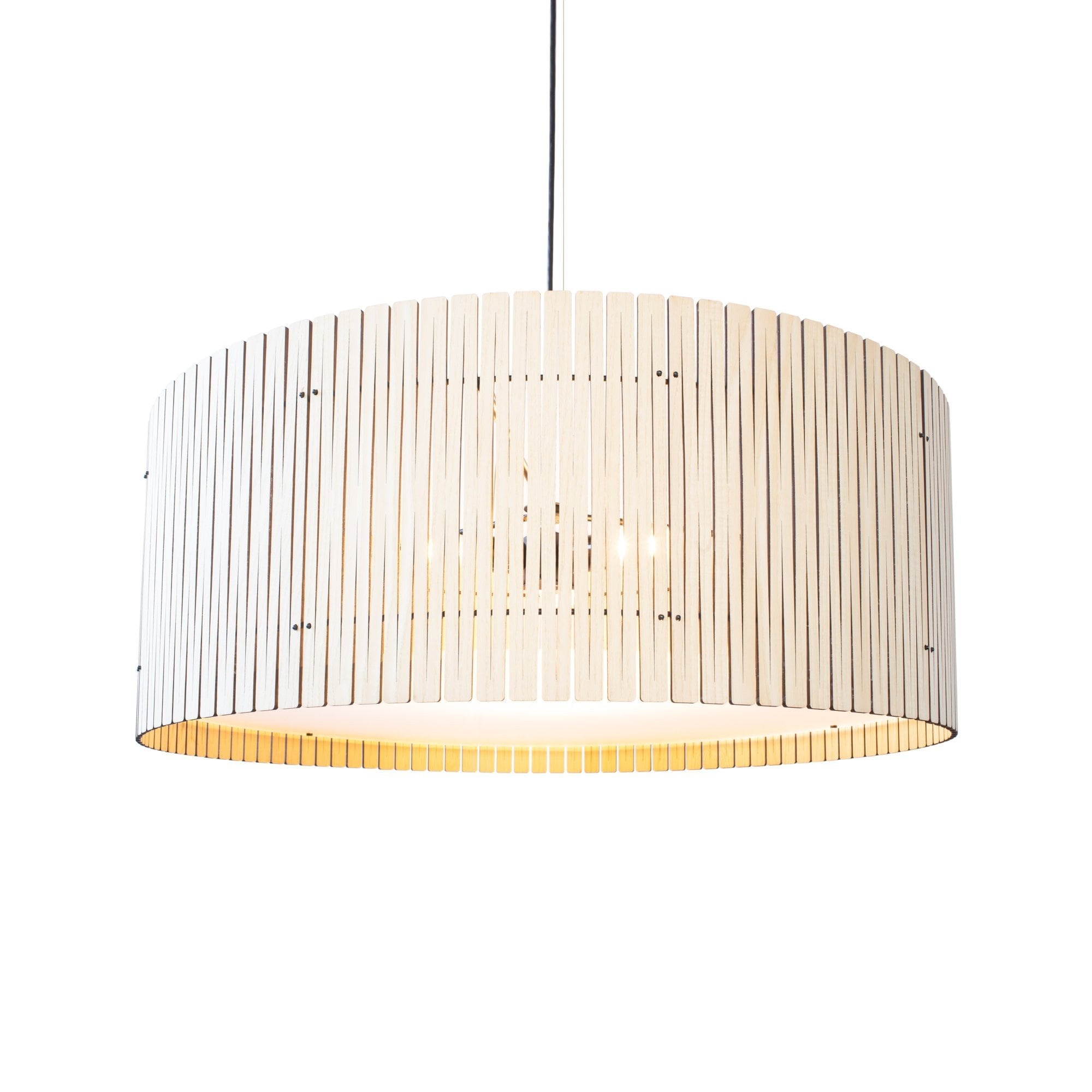 Graypants Kerflights D9 Drum Pendant - Whitewash - 83cm Diameter