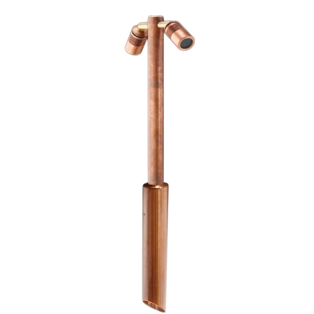 Hunza Pure LED Euro Twin Pole Light Retro - Copper - Mains