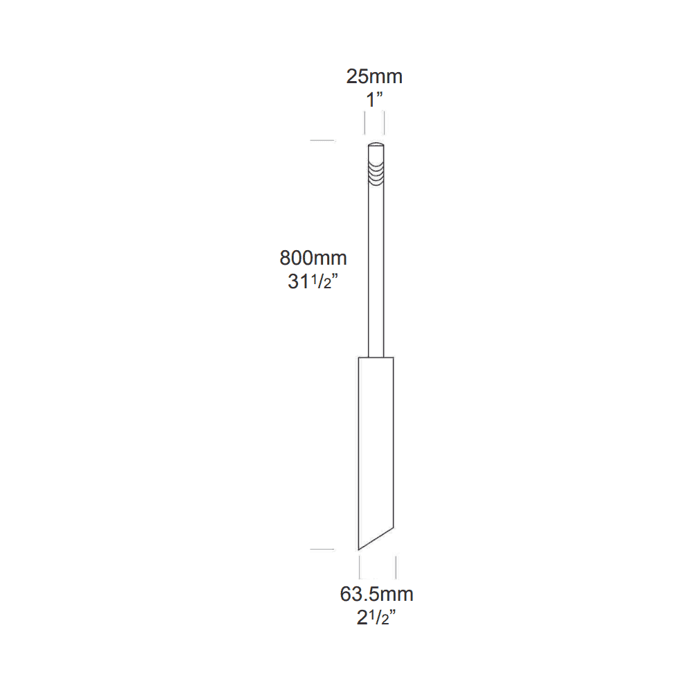 Hunza Pure LED Twig Light Retro - Stainless Steel - Mains