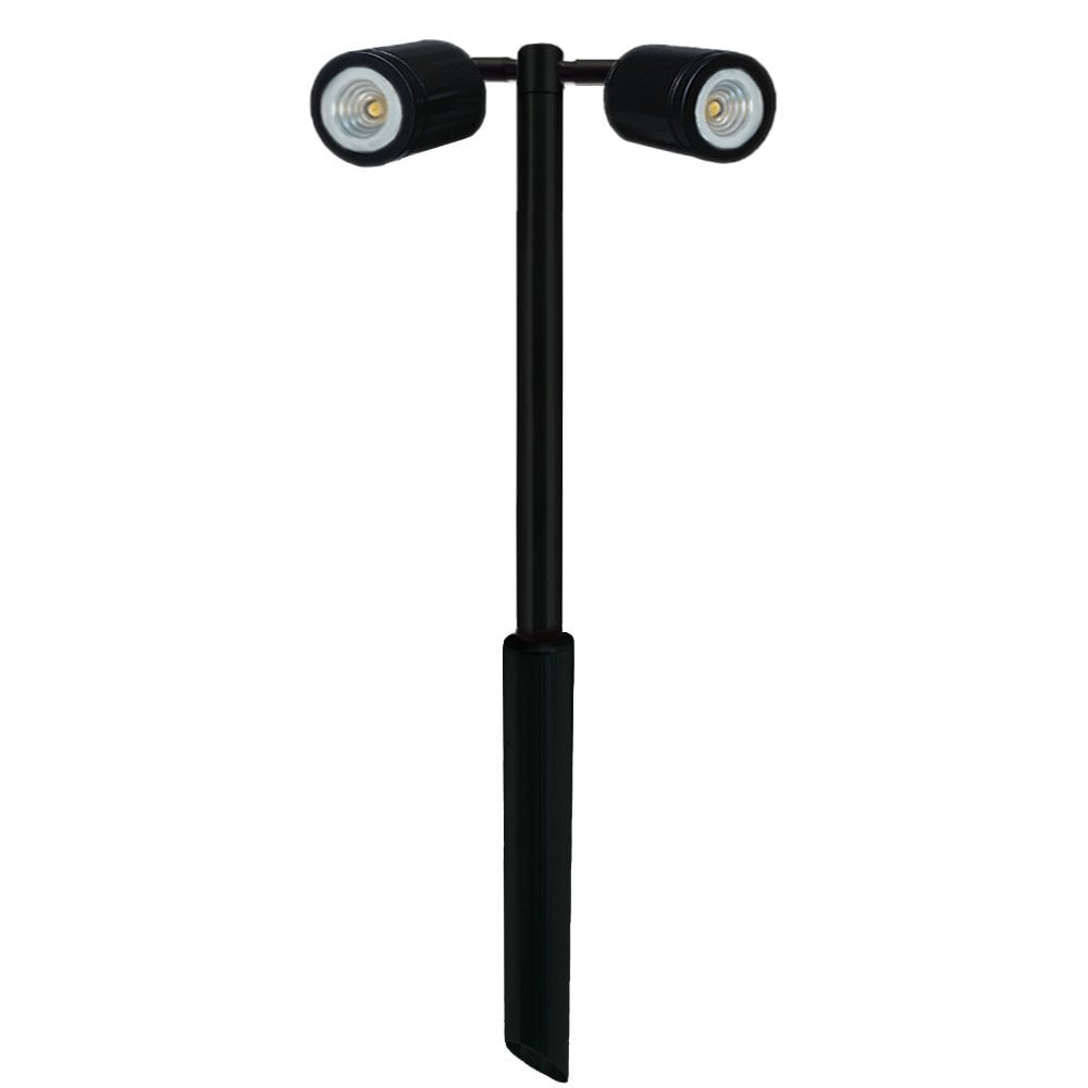 Hunza Pure LED Twin Pole Light Retro - Powder Coat - Mains