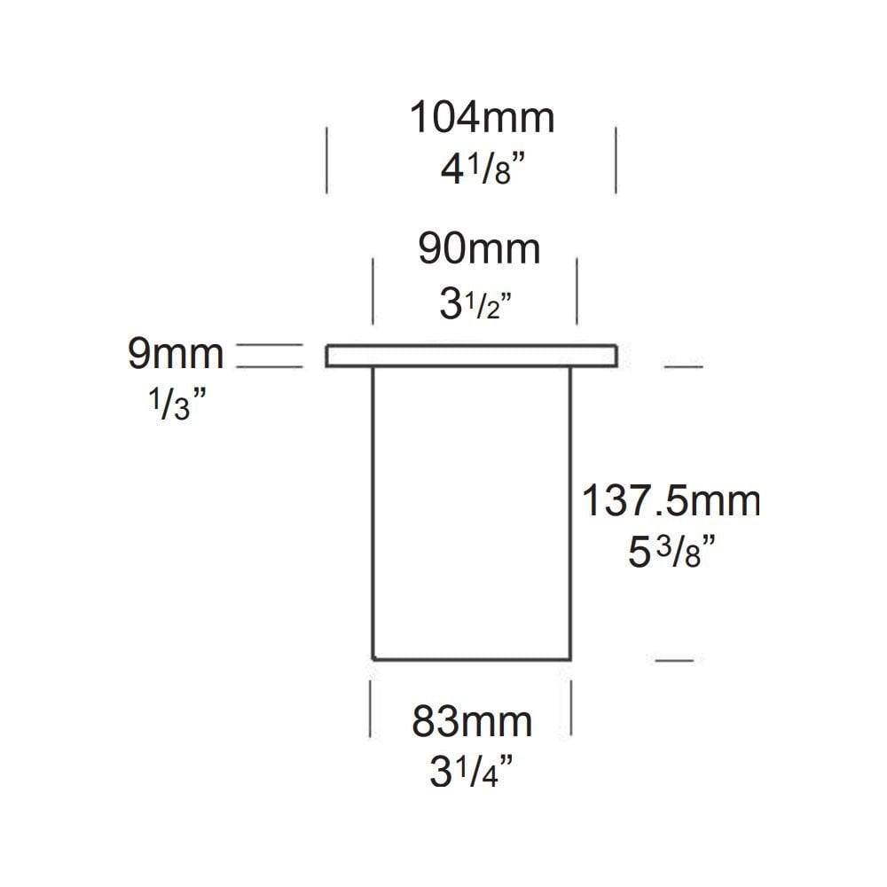 Hunza Flush Floor Light - Copper - Low Voltage