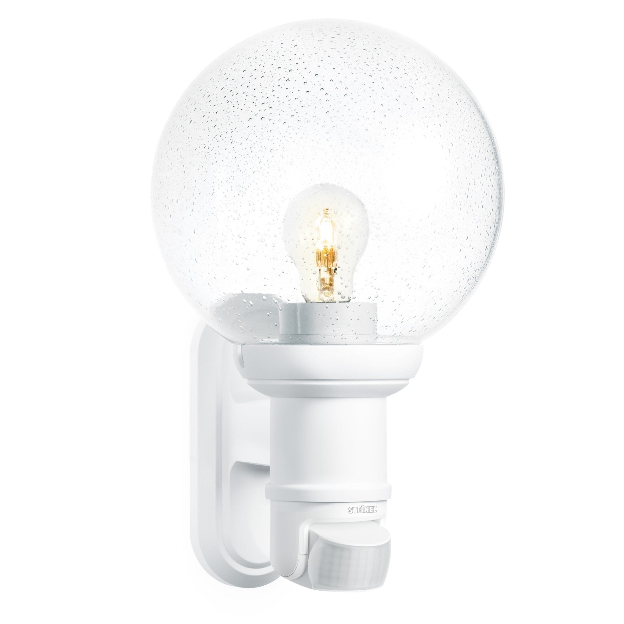 Steinel L 560 S Classic Globe Wall light with 140 degree PIR - White