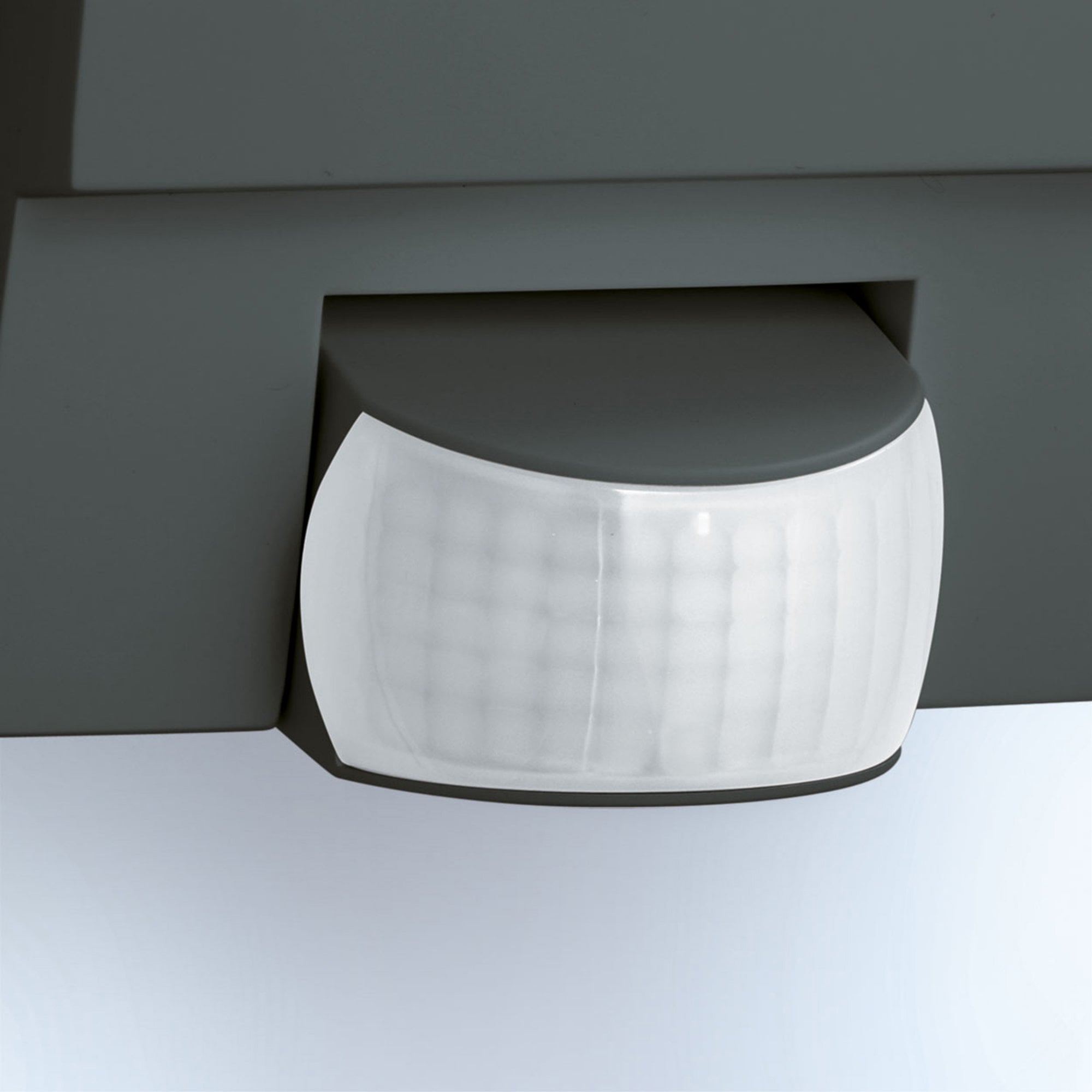 Steinel L 1 Wall Light with house number and PIR - Impact Resistant - Black