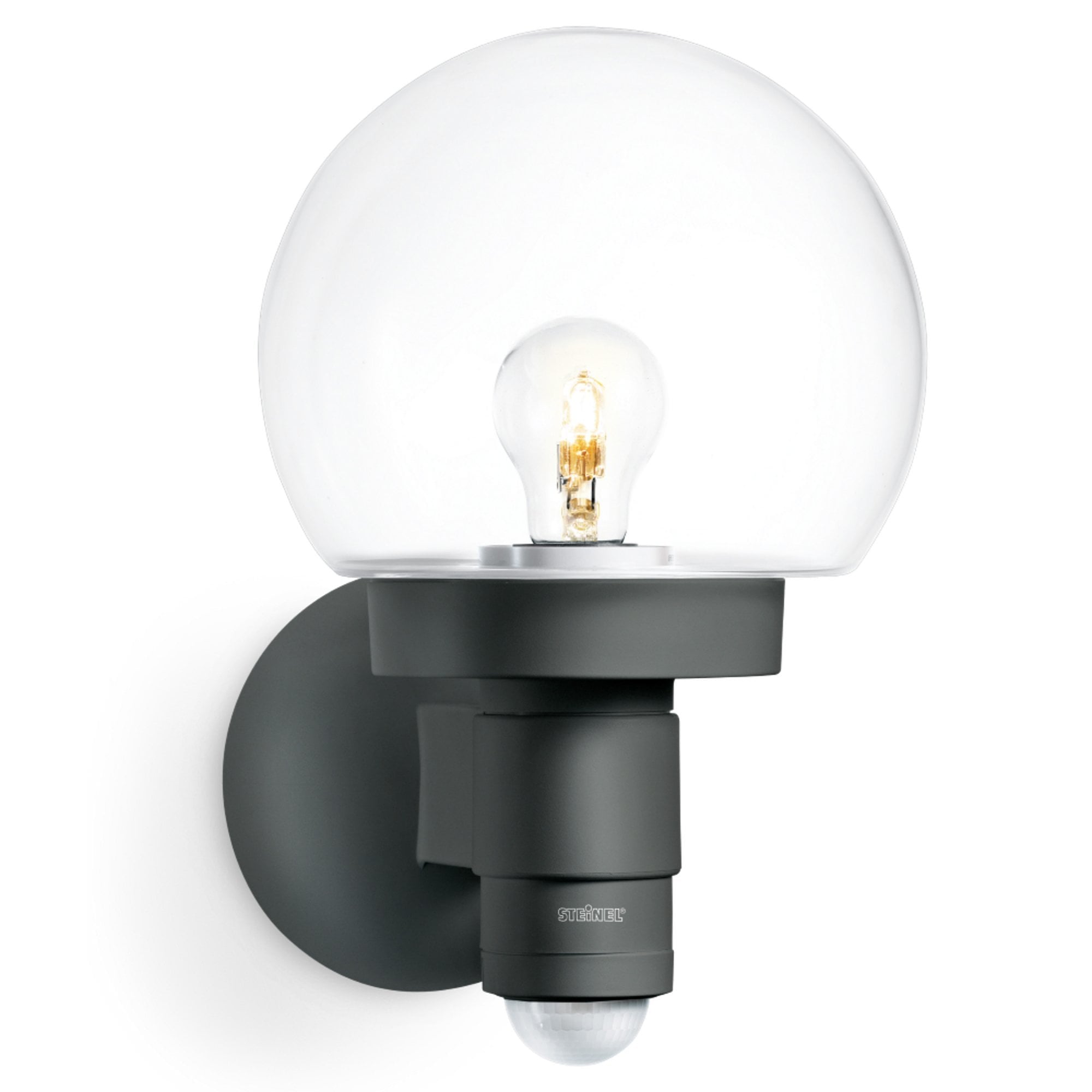 Steinel L 115 S Classic Globe Wall light with 240 degree PIR - Anthracite