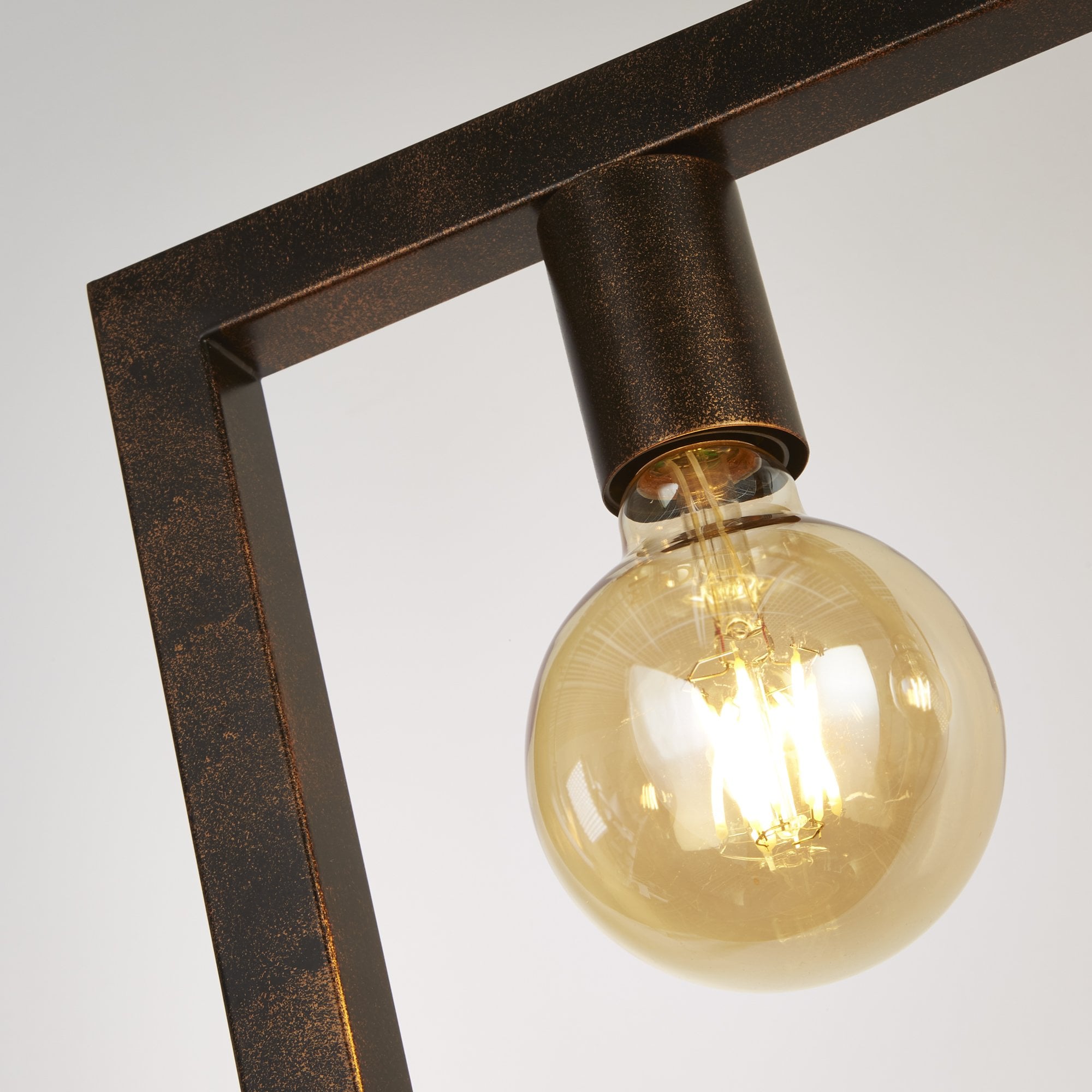 Searchlight Oakes 5 Light Ceiling Pendant - Rustic Brown