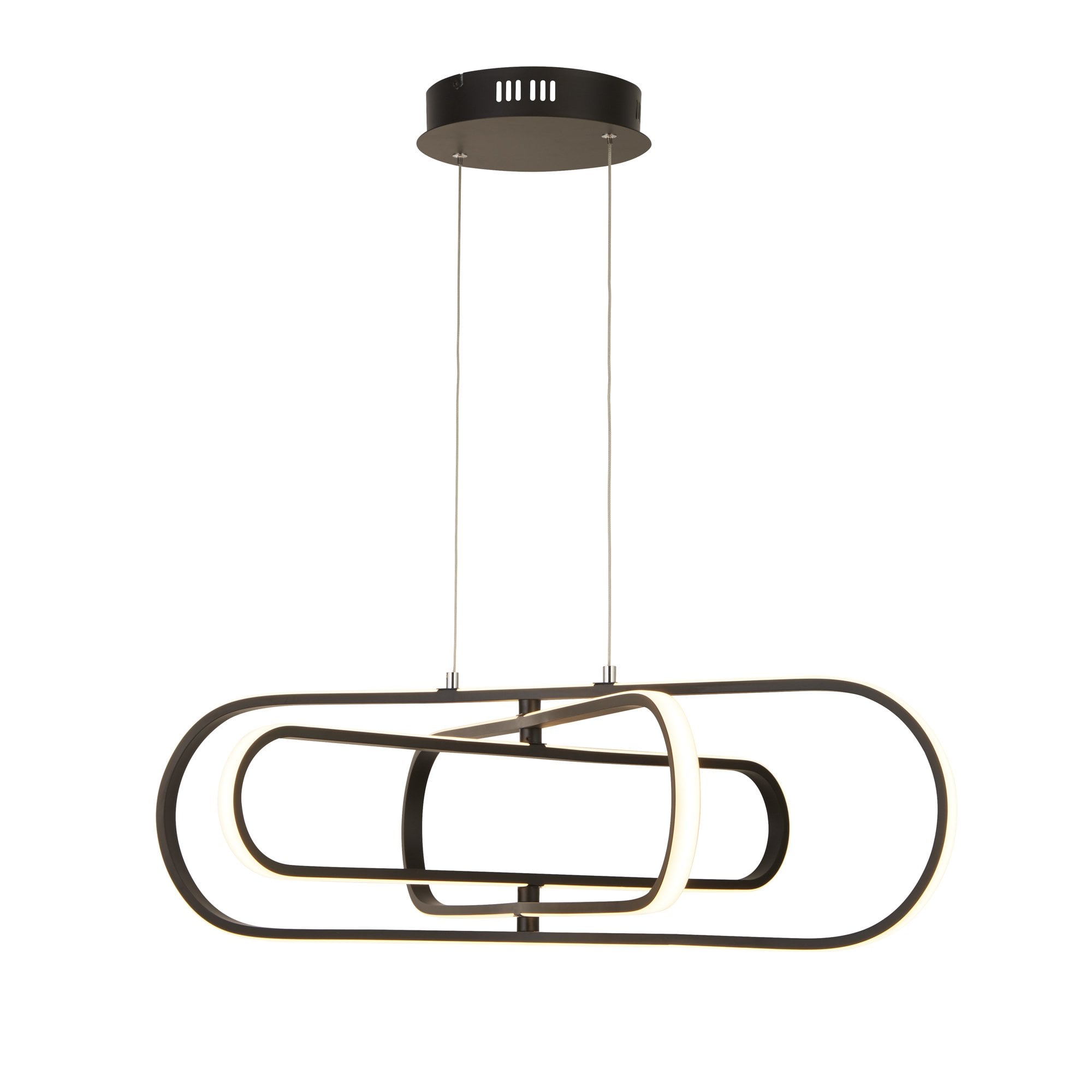 Searchlight Carmel LED Ceiling Pendant  - Black Aluminium