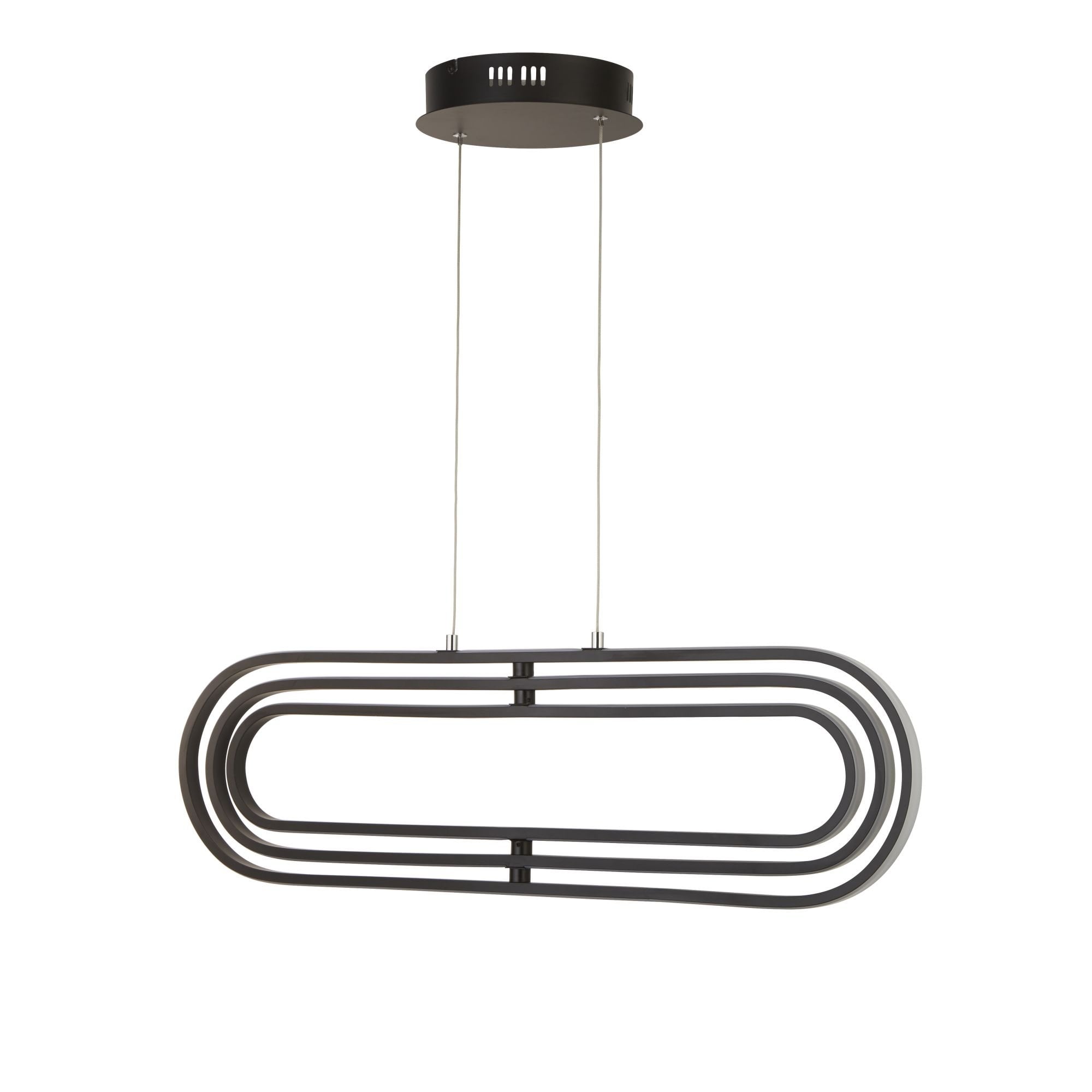 Searchlight Carmel LED Ceiling Pendant  - Black Aluminium