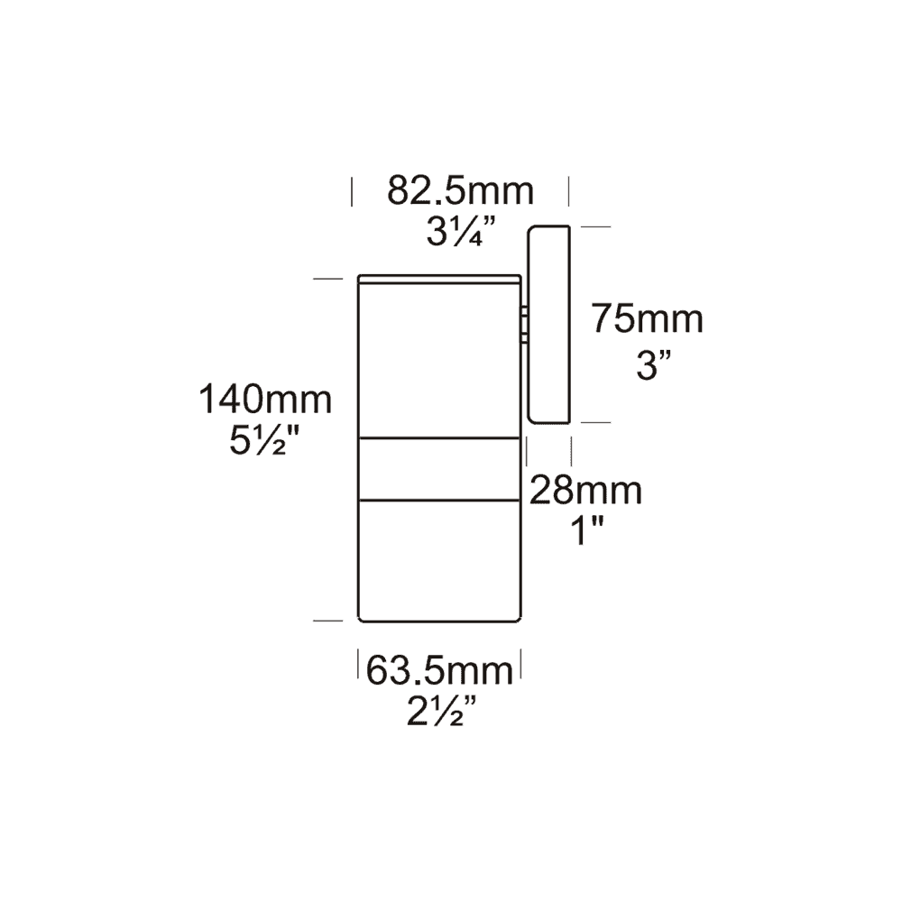 Hunza Pagoda Light GU10 - Stainless Steel - Mains