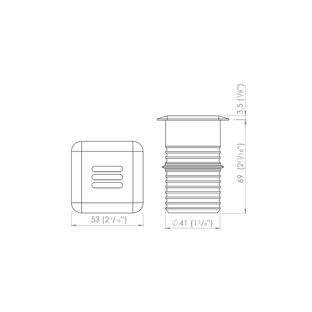 LuxR M2 Louvre Recessed - Powder Coat - Low Voltage