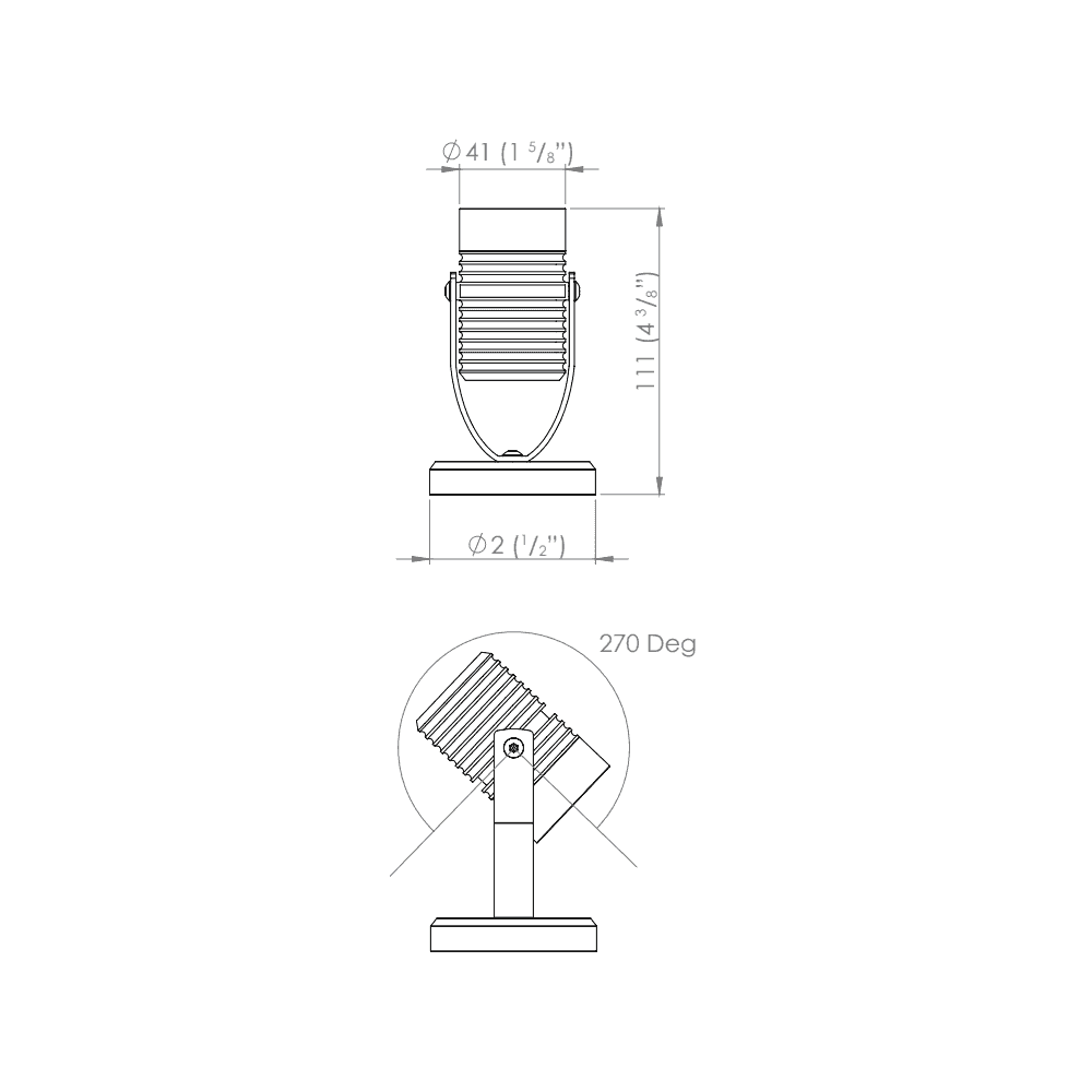 LuxR M2 Pond Light (Weighted Base) with 12V Integral Driver - Powder Coat - Low Voltage