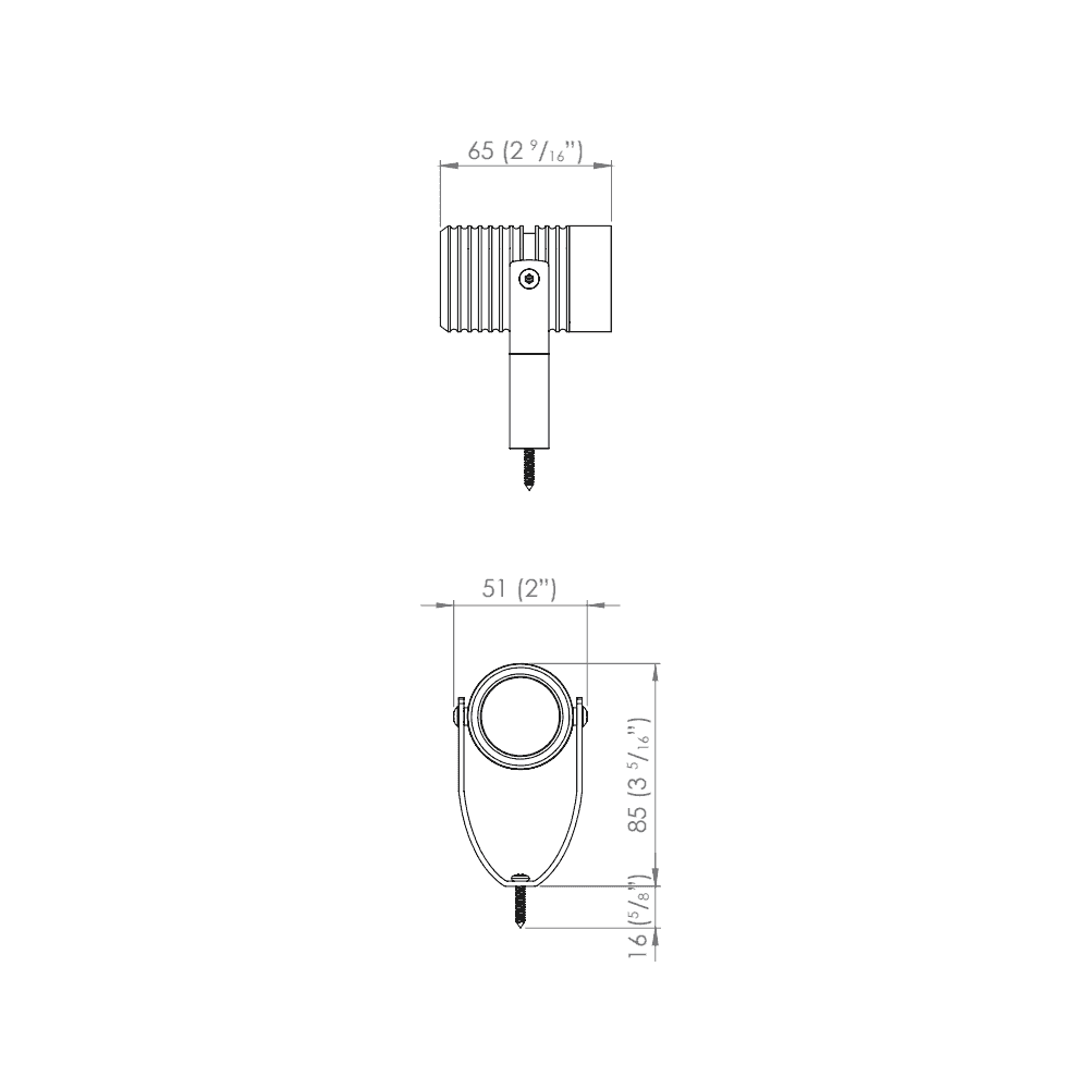 LuxR M4 Bracket Mount - Powder Coat - Low Voltage