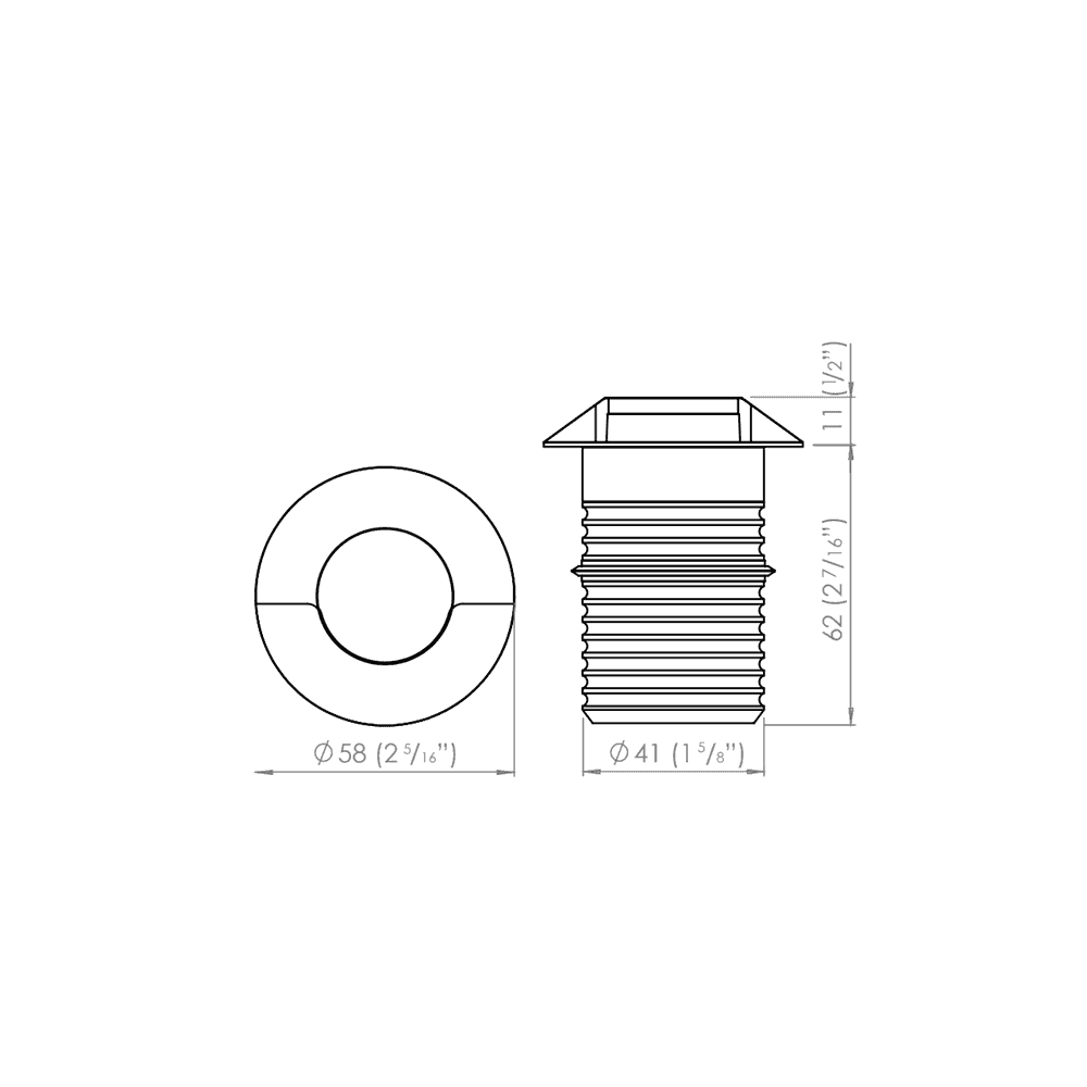 LuxR M4 Step Light - Powder Coat - Low Voltage