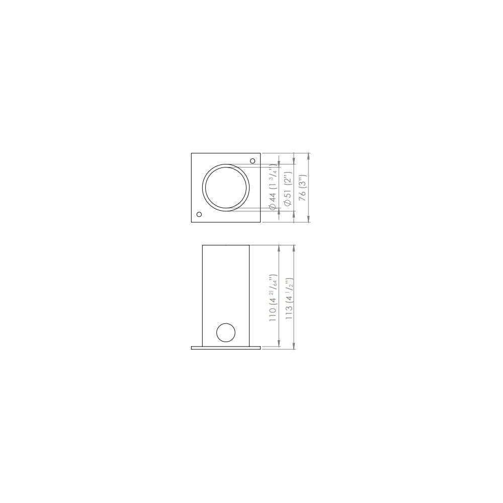 LuxR M2 & M4 Aluminium Floor Mount Canister