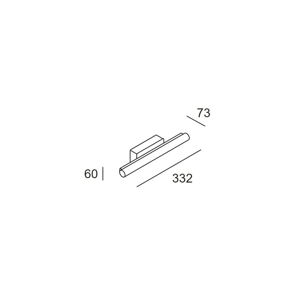 LedsC4 Toilet Slim 332mm Wall Light