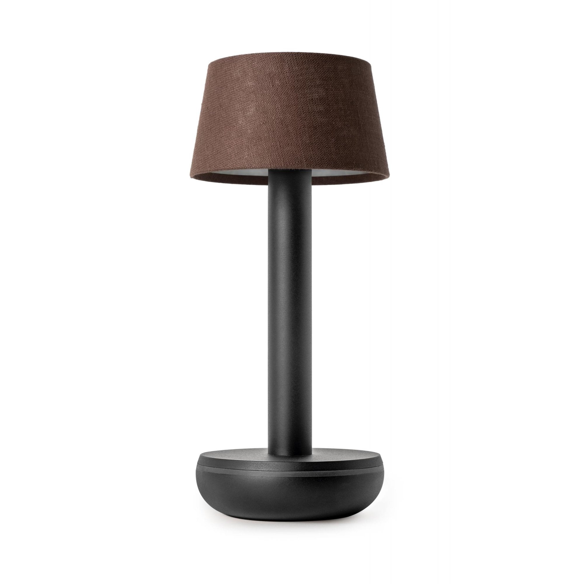 Humble Two Table Light - Black & Brown Linen