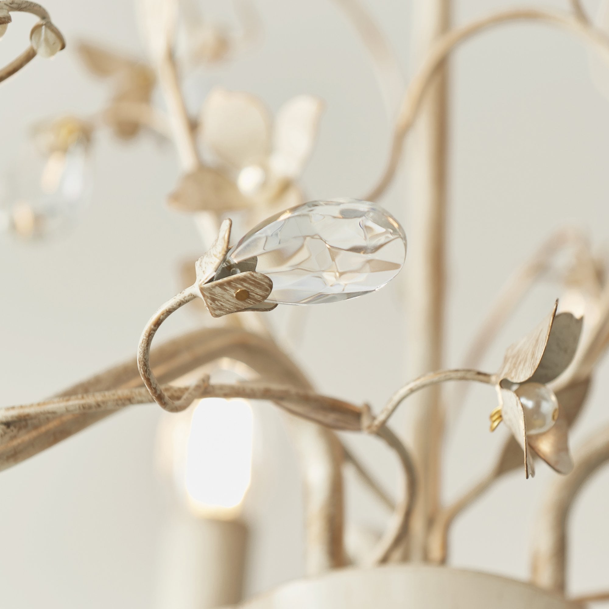 Endon Lullaby 3 Light Pendant  - Cream/Br Gold Paint & Clear/Pearl Acrylic