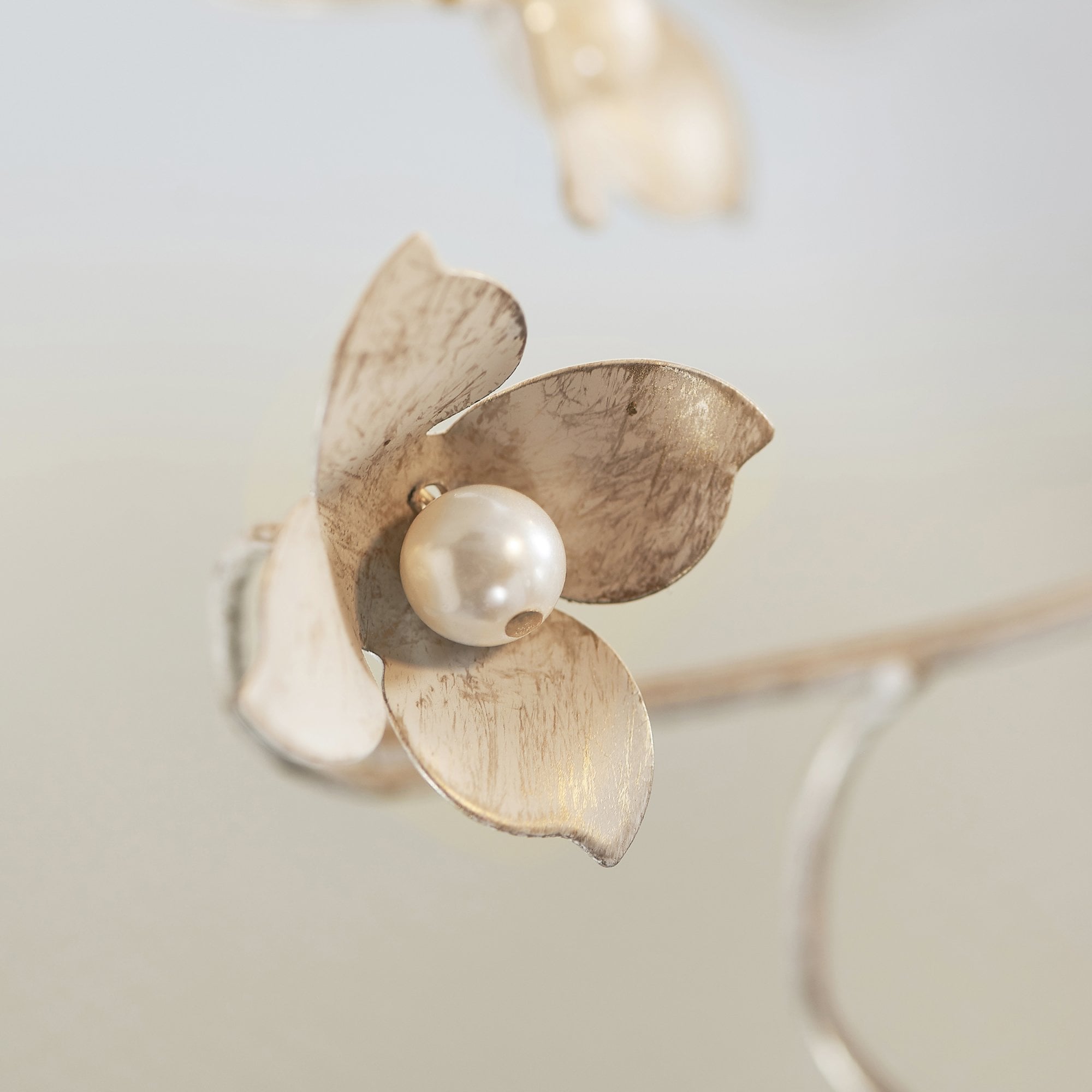 Endon Lullaby 5 Light Pendant  - Cream/Br Gold Paint & Clear/Pearl Acrylic