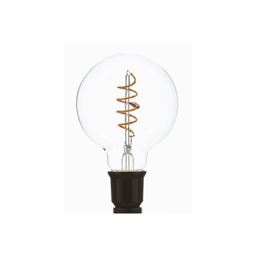 Fritz Fryer E27 LED 4W Midi Globe Spiral Filament Bulb - 2200K - Dimmable