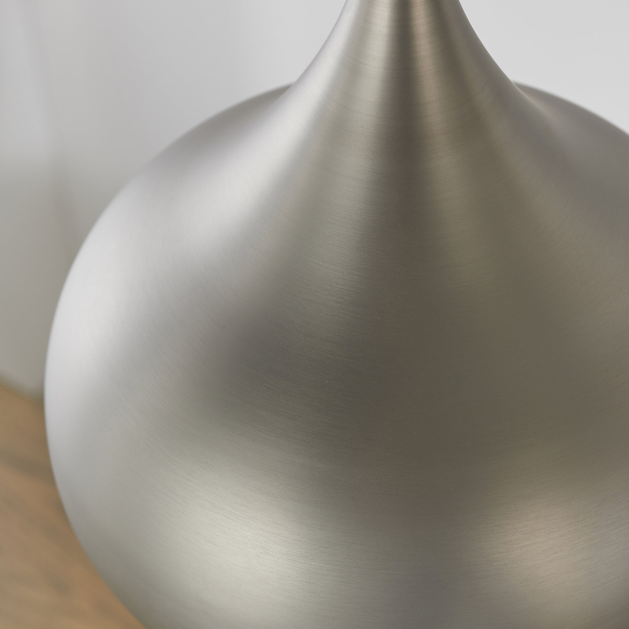 Endon Brosnan Single Light Pendant - Matt Nickel Plate