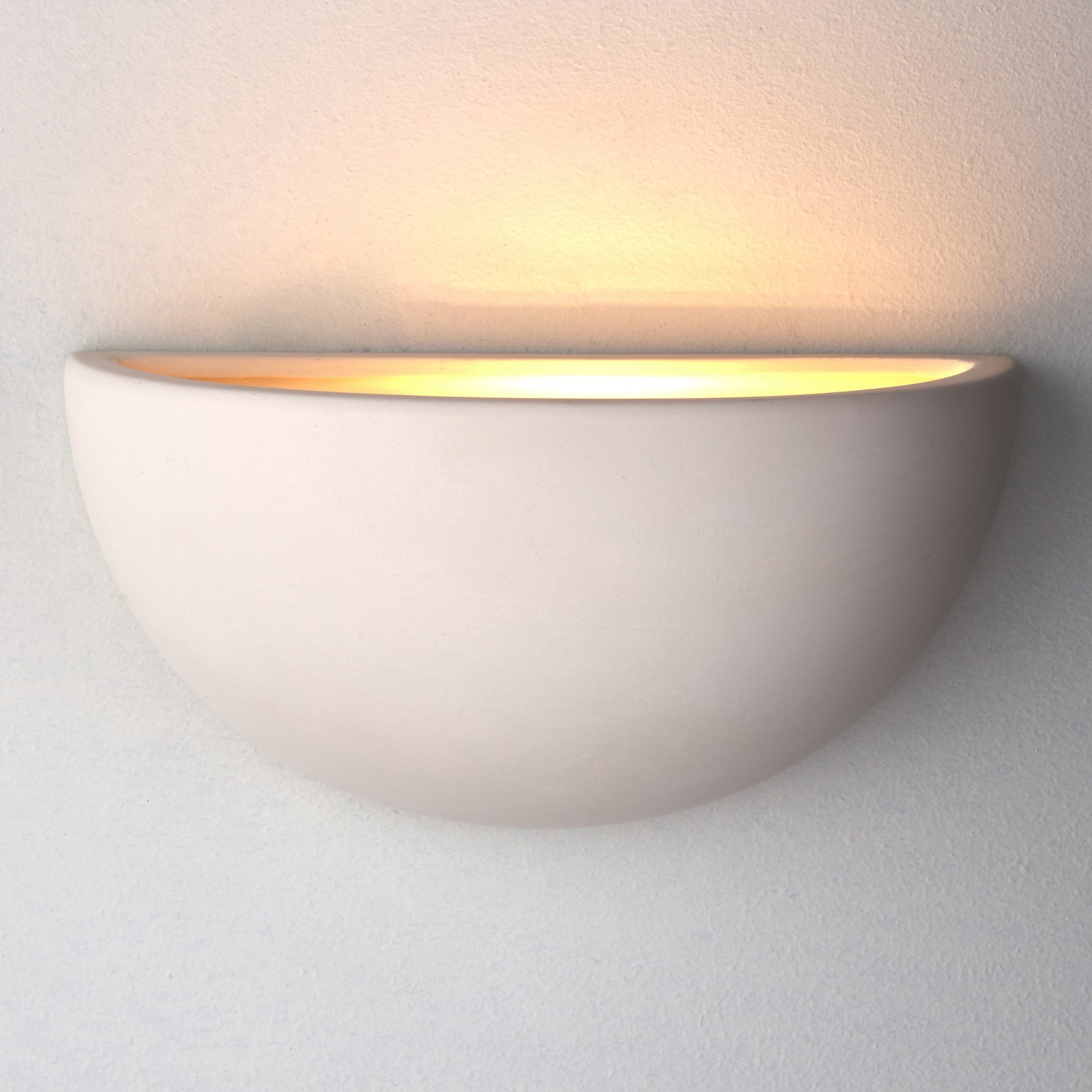 Endon Pride 1 Light Wall - Unglazed Ceramic