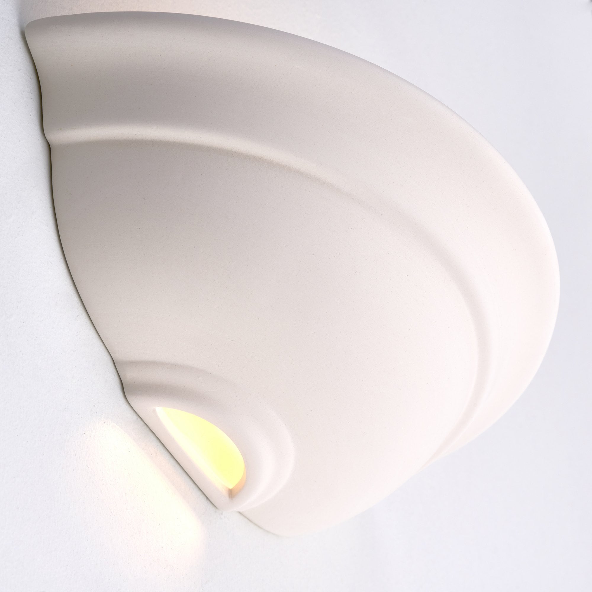 Endon Hillside Single Light Wall Light - Unglazed Ceramic