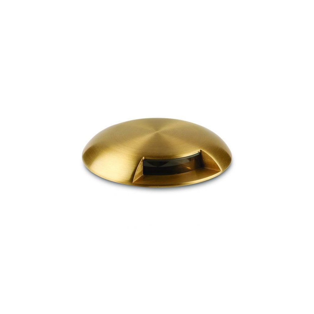 Collingwood GL200 5.7W Large Domed Marker LED Light - 1 Facet - Brass - Straight to Mains