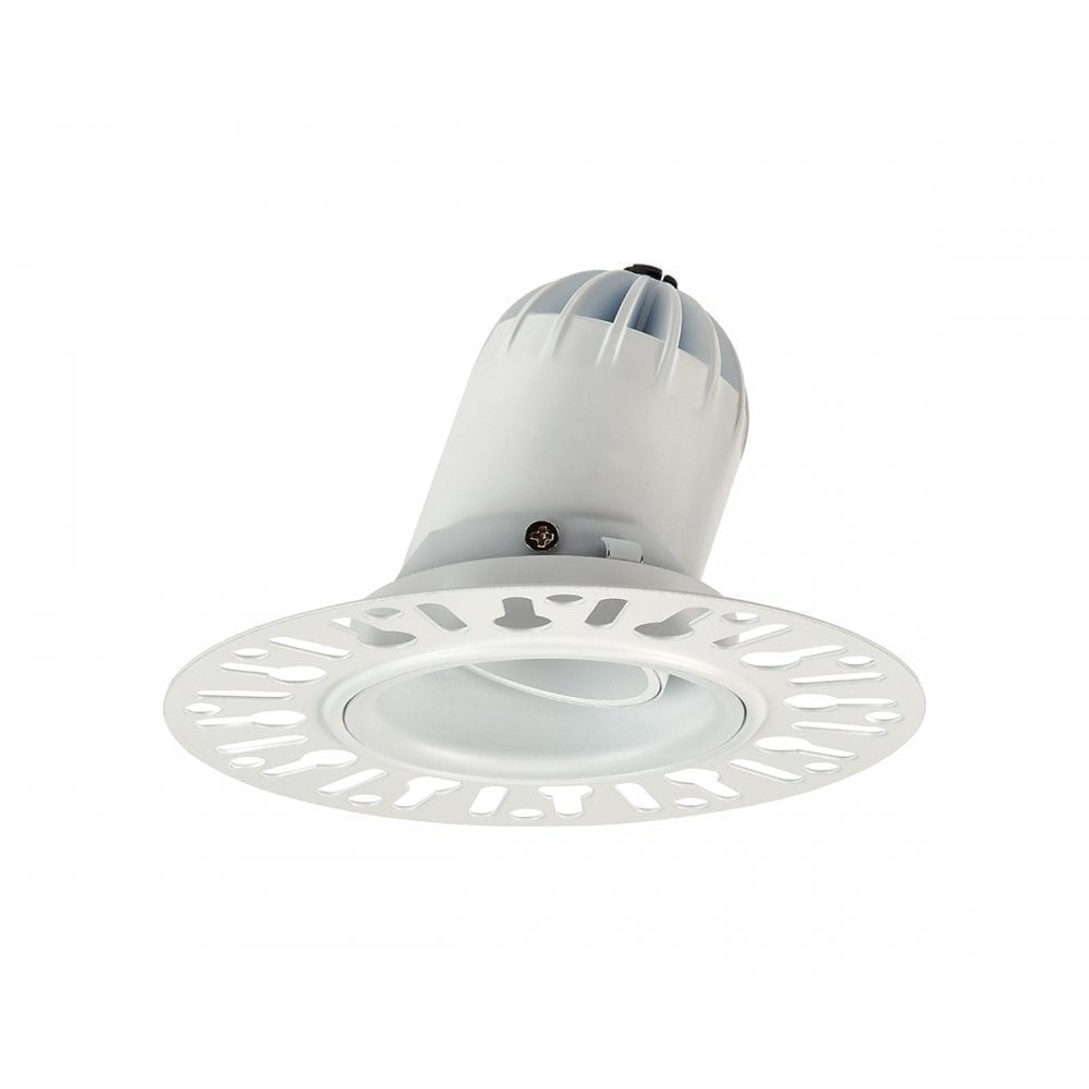 Collingwood 1901 Single Adjustable Trimless Downlight - All White (Fire-Rated)