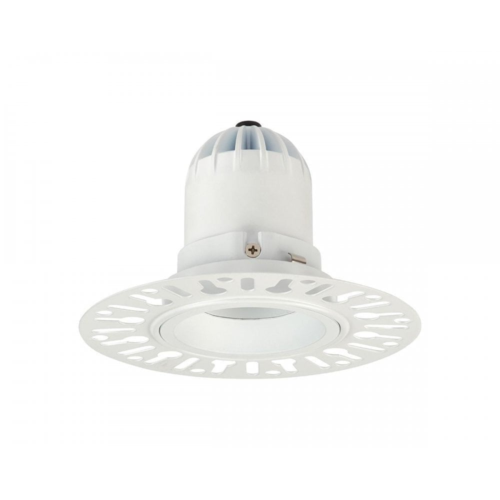 Collingwood 1901 Single Fixed Trimless Downlight - All White (Fire-Rated)
