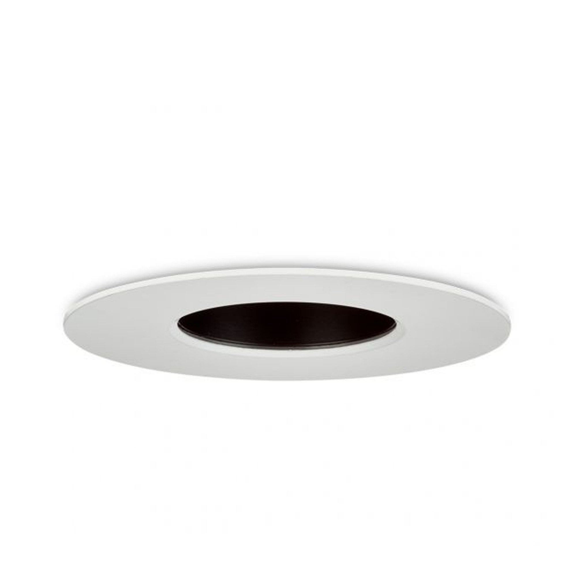 Collingwood 1901 Fixed Round Downlight - White Housing/Black Baffle (Fire-Rated)