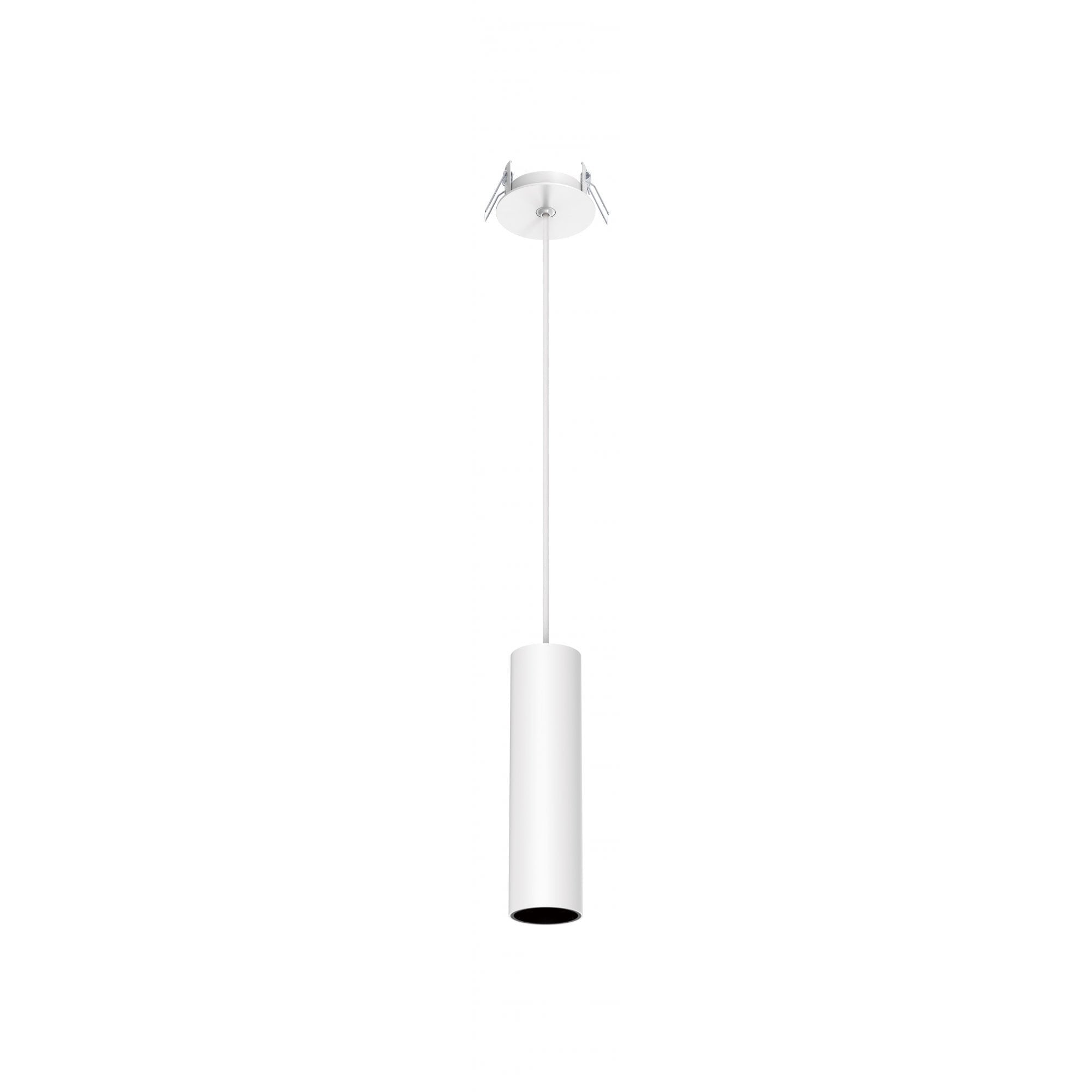 Collingwood 1901 Pendant Semi Recessed Mounted - White Housing/Black Baffle