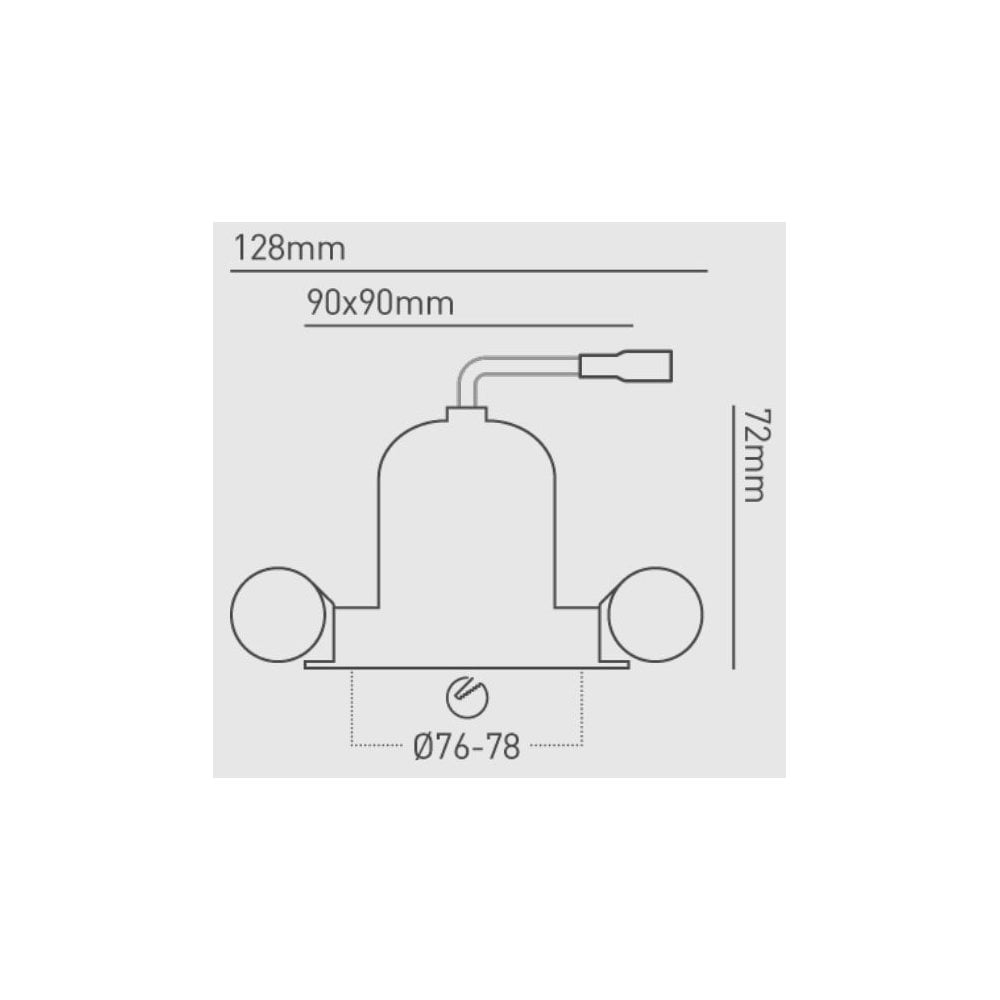 Collingwood 1901 Adjustable Square Downlight - All Black (Fire-Rated)