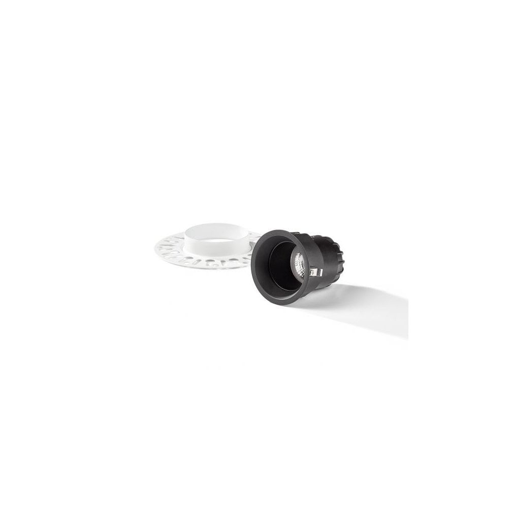 Collingwood 1901 Single Fixed Trimless Downlight - All Black (Fire-Rated)