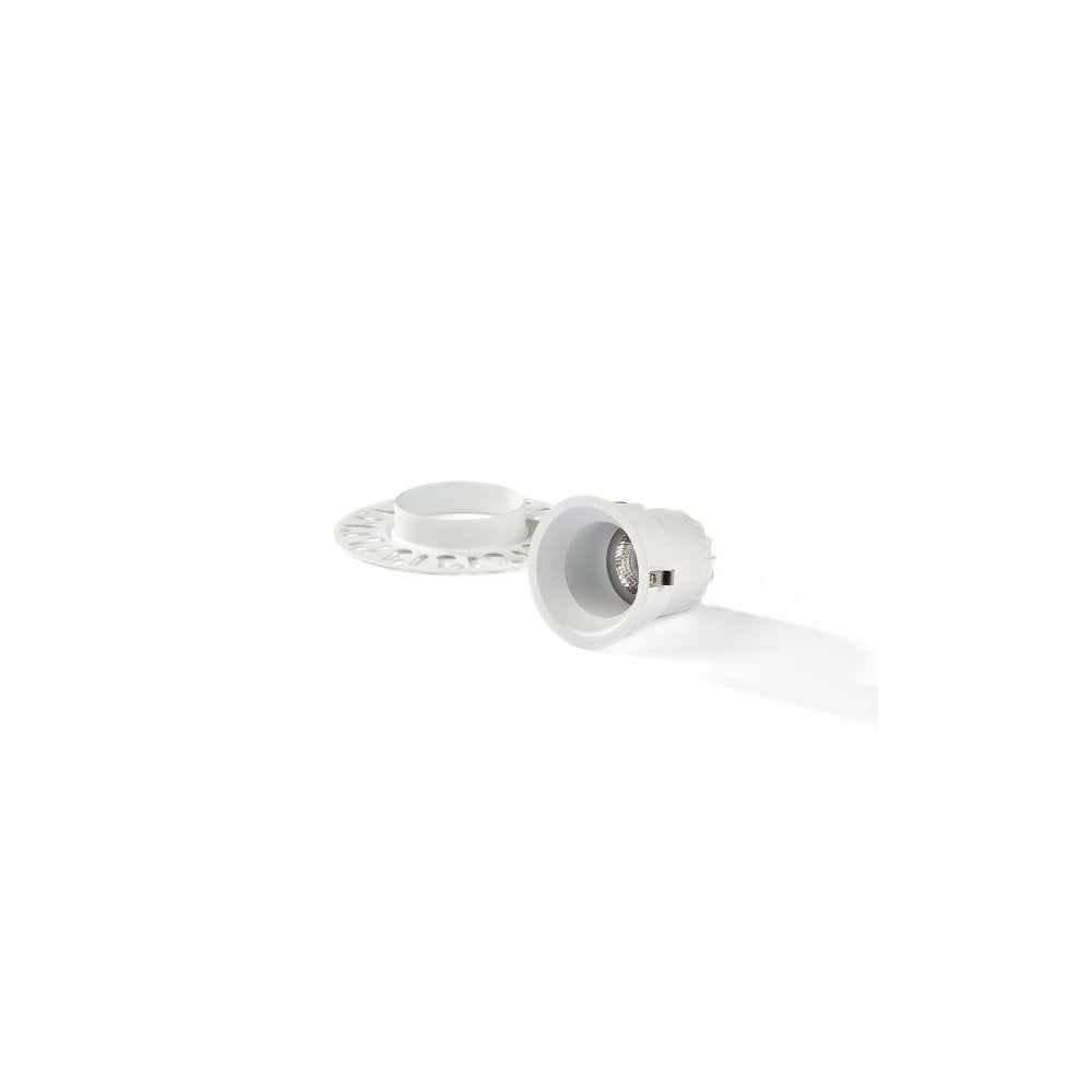 Collingwood 1901 Single Fixed Trimless Downlight - All White (Fire-Rated)