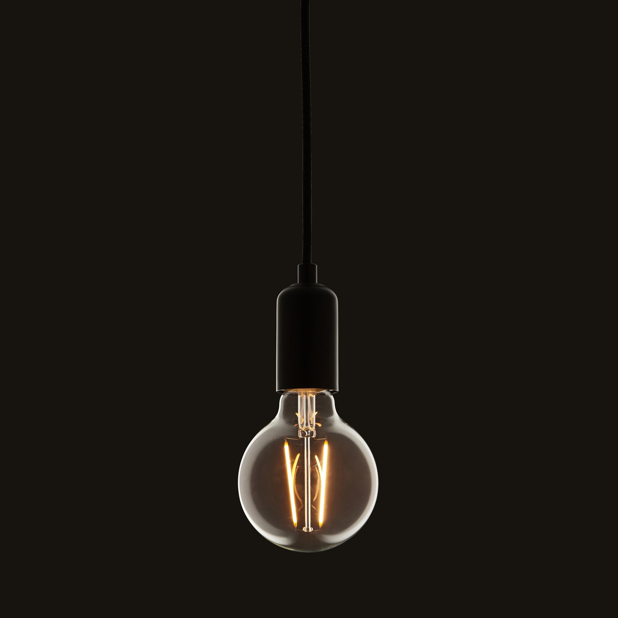 Endon E27 LED 2W 95mm Globe Bulb - 2200K - Non-Dimmable - Clear Glass