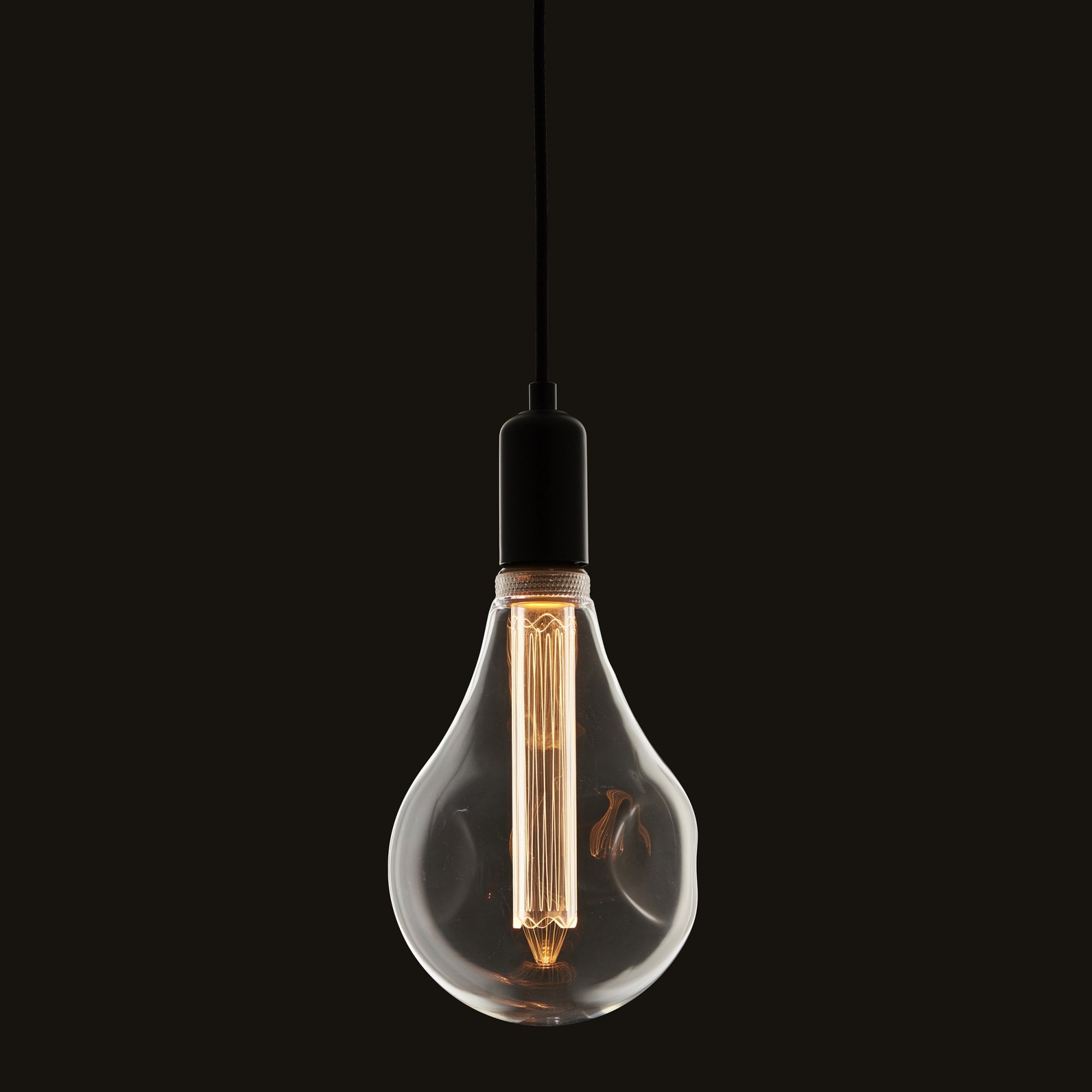 Endon XL E27 LED 2.5W Dimple Globe Bulb - 2600K - Non-Dimmable - Clear Glass