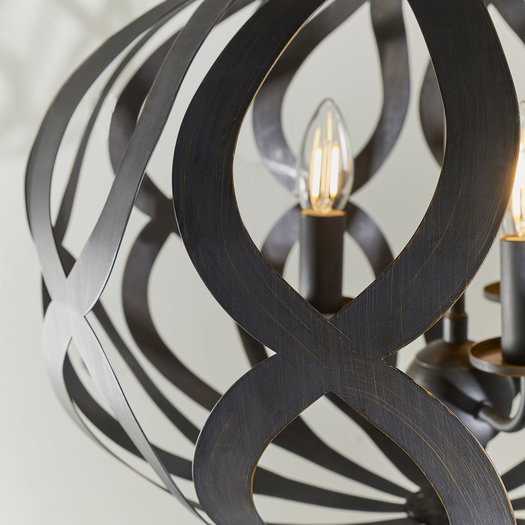 Endon Sirolo 3 Light Pendant - Antique Brushed Bronze Paint