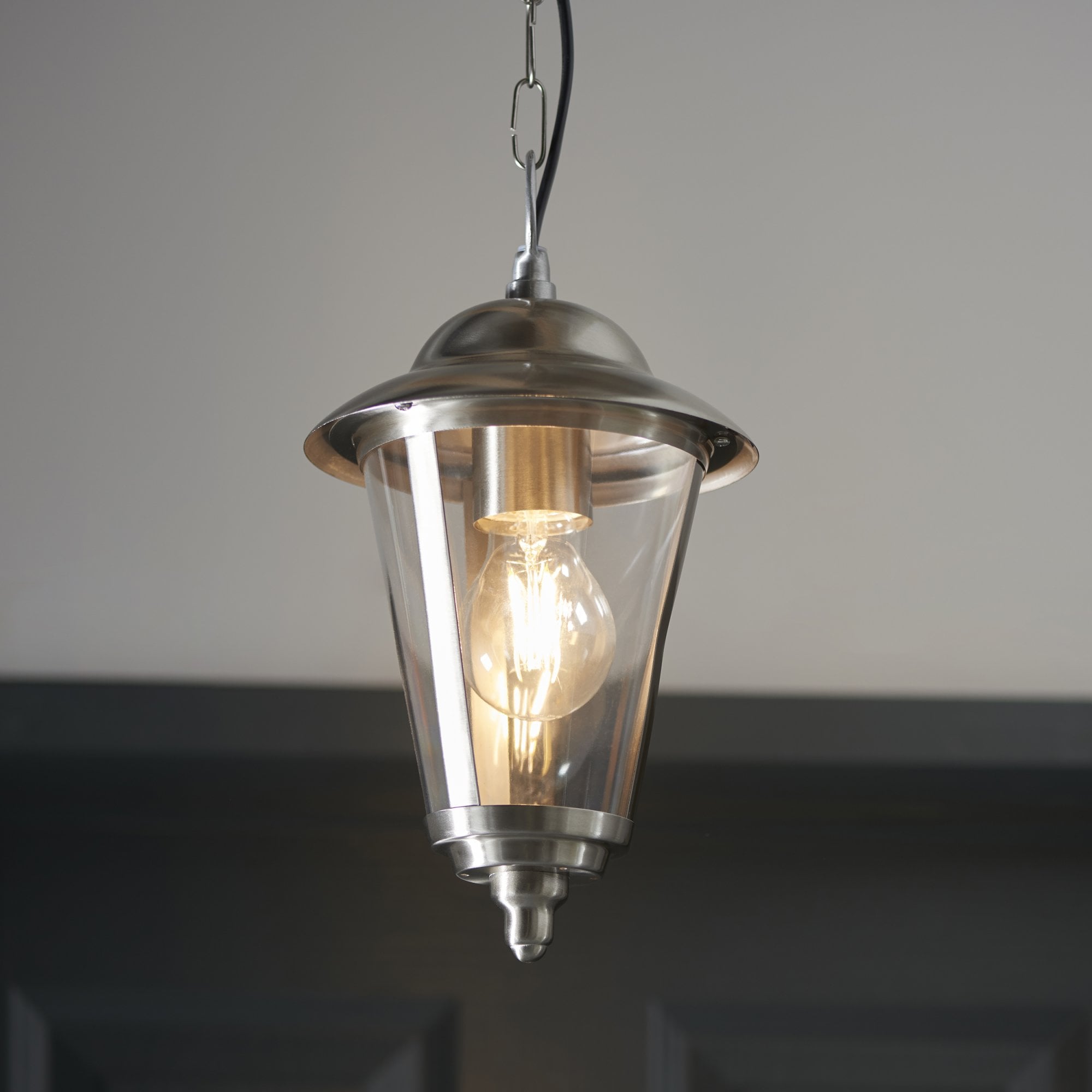 Endon Klien Pendant - Polished Stainless Steel
