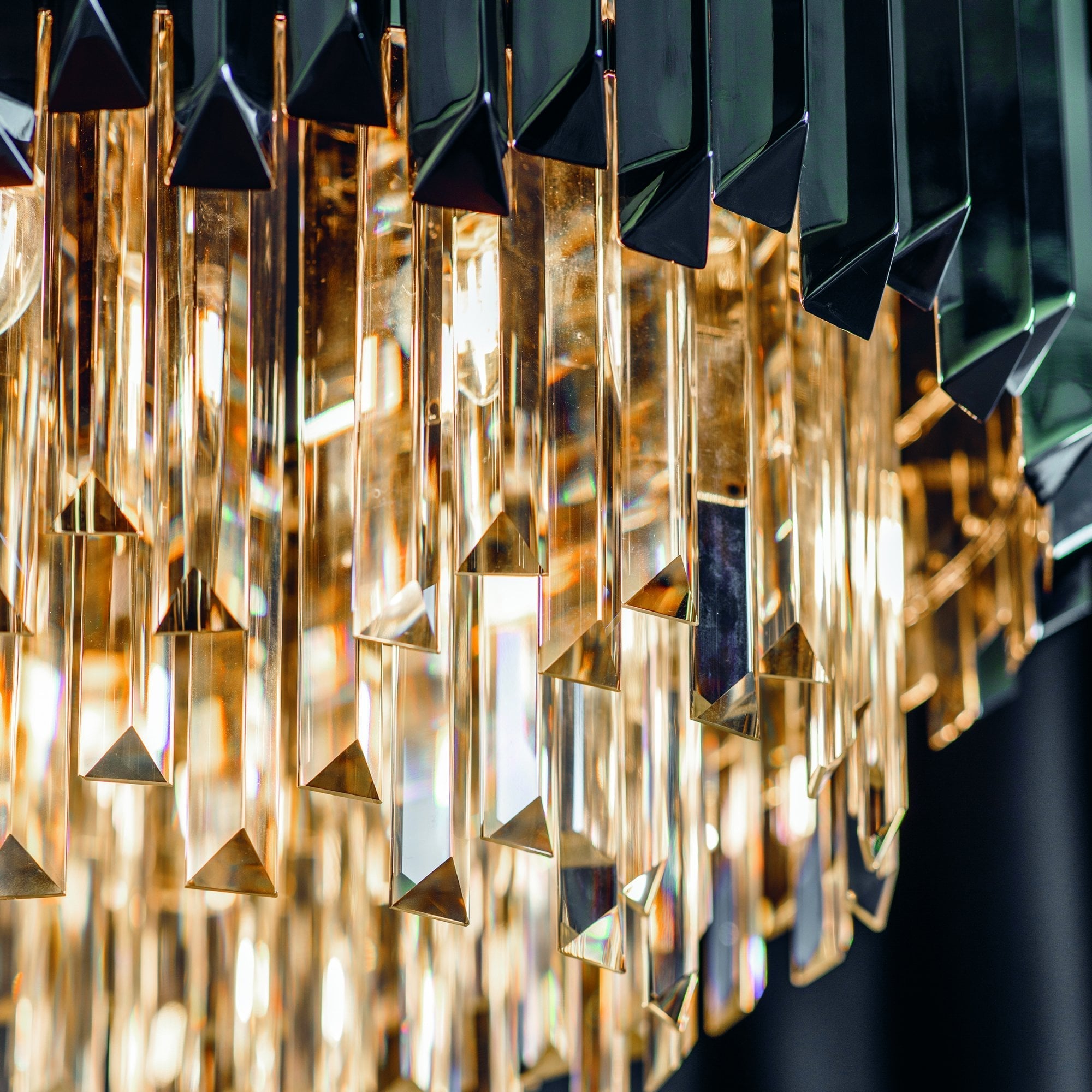 Endon Valetta 6 Light Pendant - Clear Crystal & Polished Stainless Steel