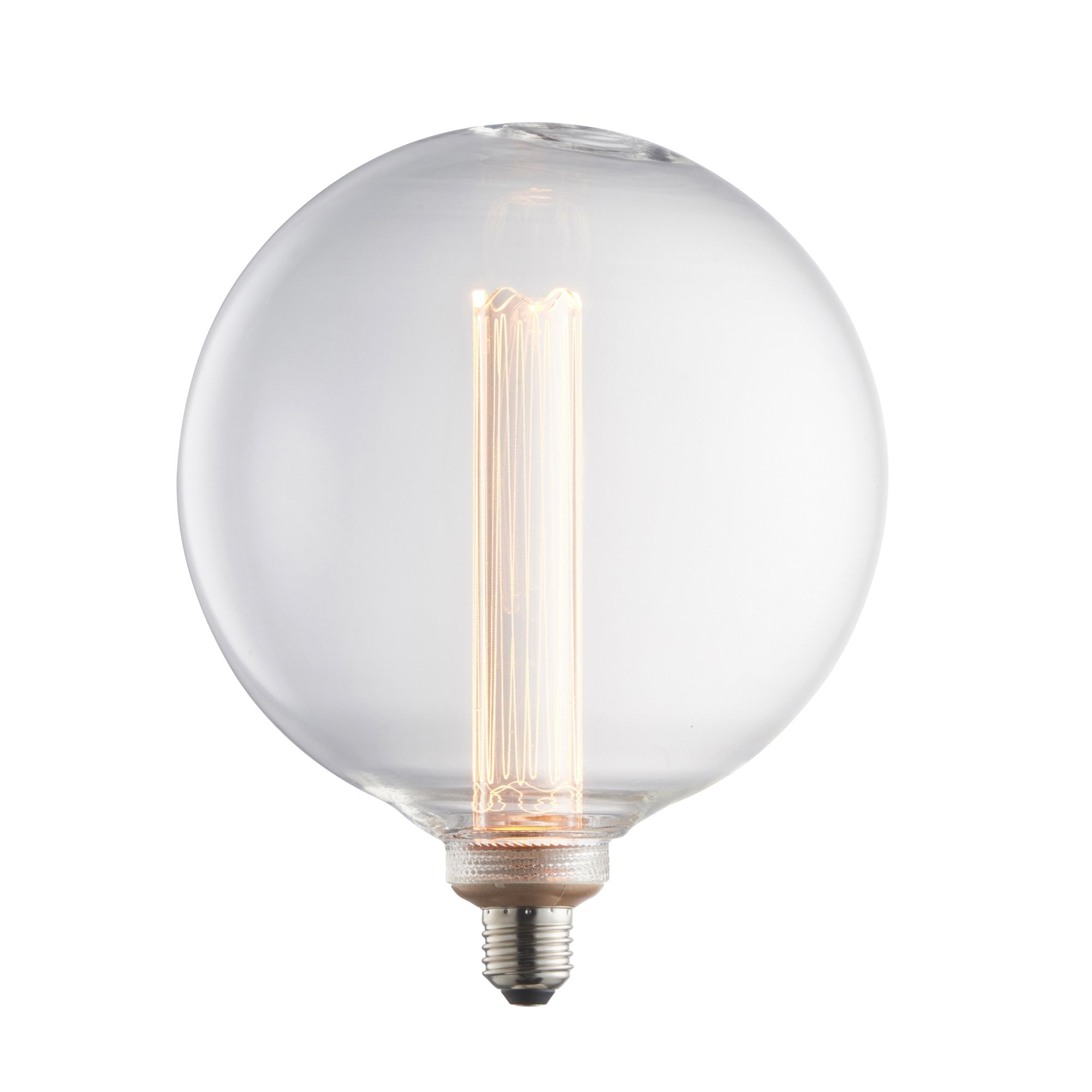 Endon Globe Single E27 LED 2.8W Bulb - 2000K - Non-Dimmable - Clear Glass